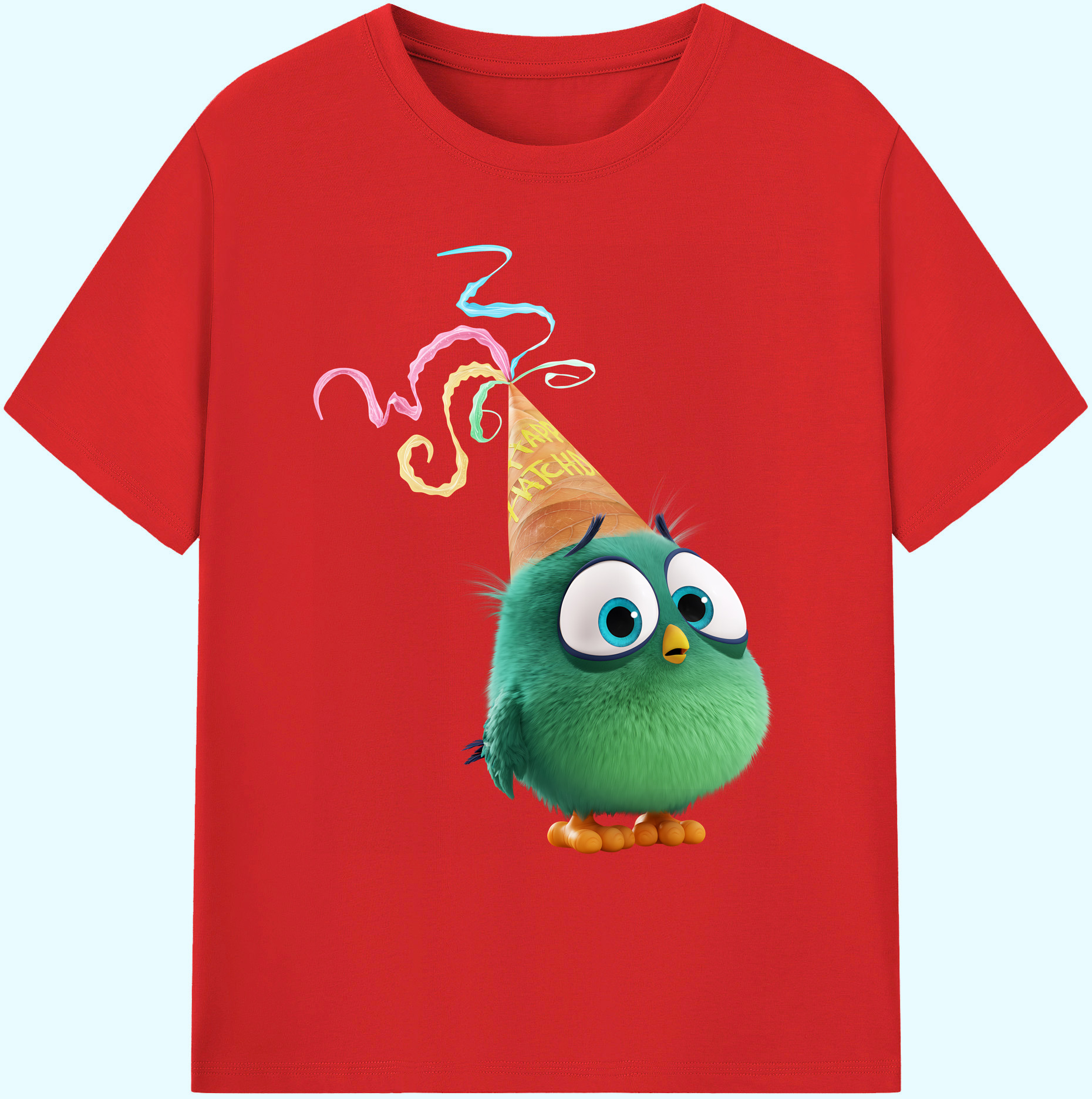 （画像用） Angry Birds アングリーバード 綿100％ メンズ半袖Tシャツ｜肌触りやわらか＆通気性