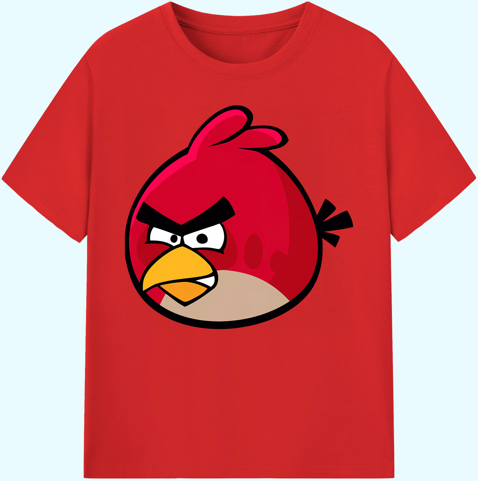 （画像用） Angry Birds アングリーバード 綿100％ メンズ半袖Tシャツ｜肌触りやわらか＆通気性
