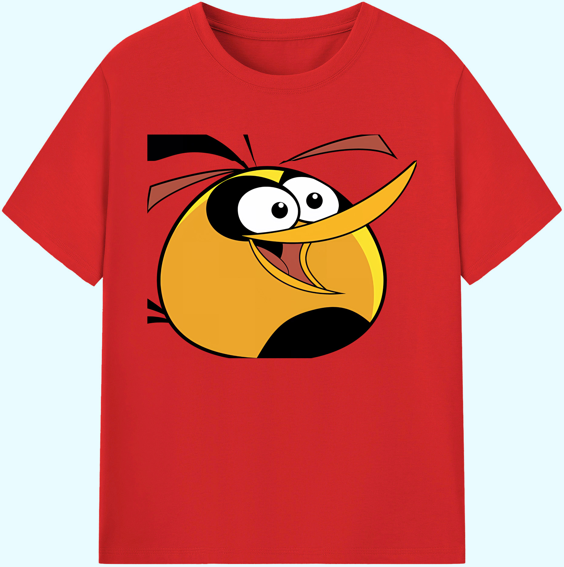 （画像用） Angry Birds アングリーバード 綿100％ メンズ半袖Tシャツ｜肌触りやわらか＆通気性