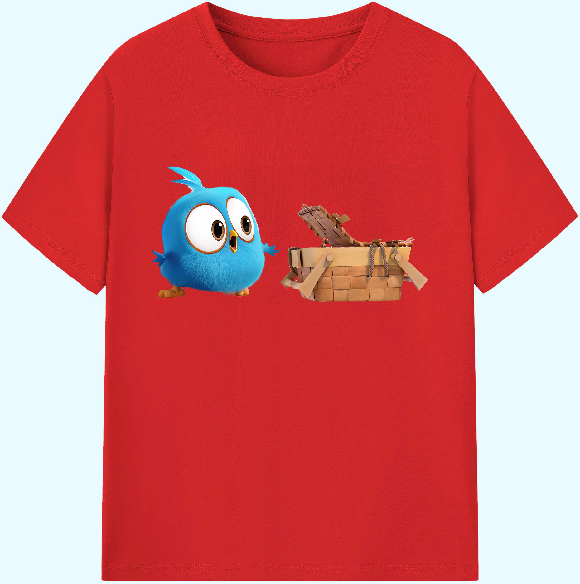 （画像用） Angry Birds アングリーバード 綿100％ メンズ半袖Tシャツ｜肌触りやわらか＆通気性