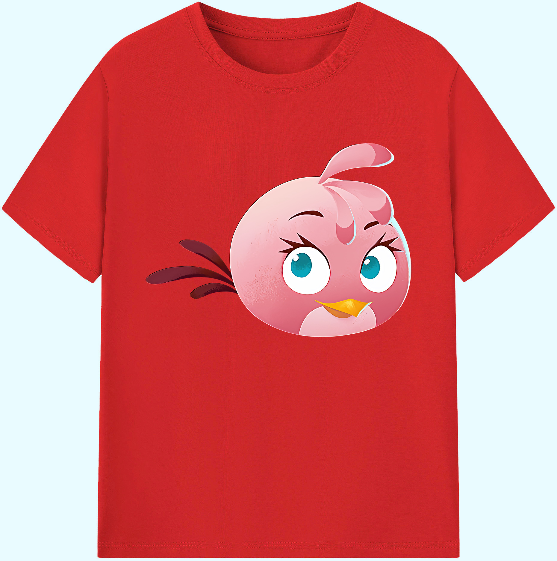 （画像用） Angry Birds アングリーバード 綿100％ メンズ半袖Tシャツ｜肌触りやわらか＆通気性