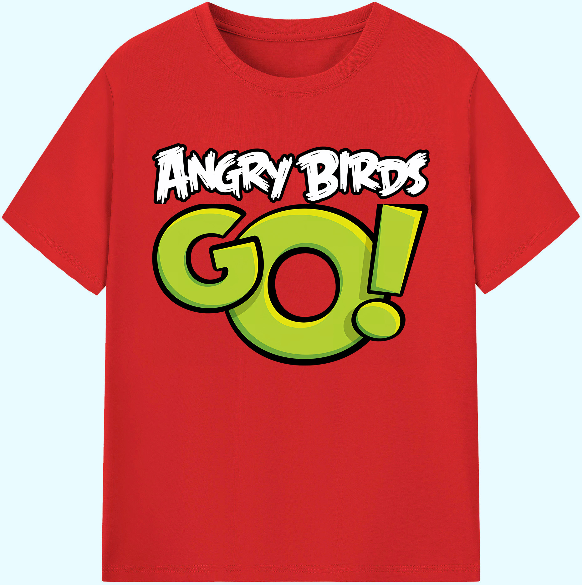 （画像用） Angry Birds アングリーバード 綿100％ メンズ半袖Tシャツ｜肌触りやわらか＆通気性