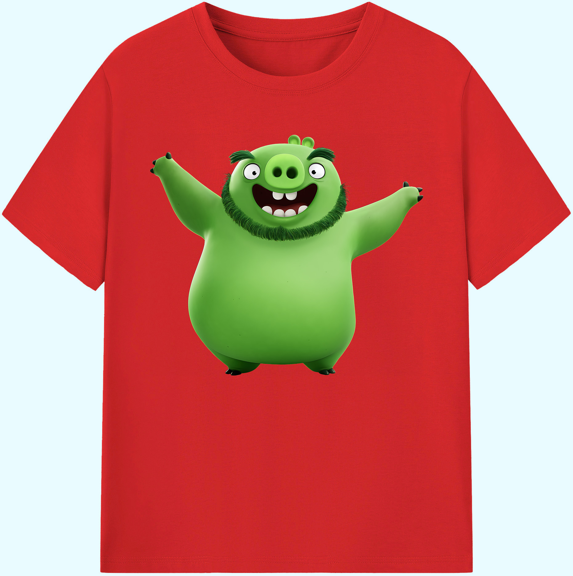 （画像用） Angry Birds アングリーバード 綿100％ メンズ半袖Tシャツ｜肌触りやわらか＆通気性