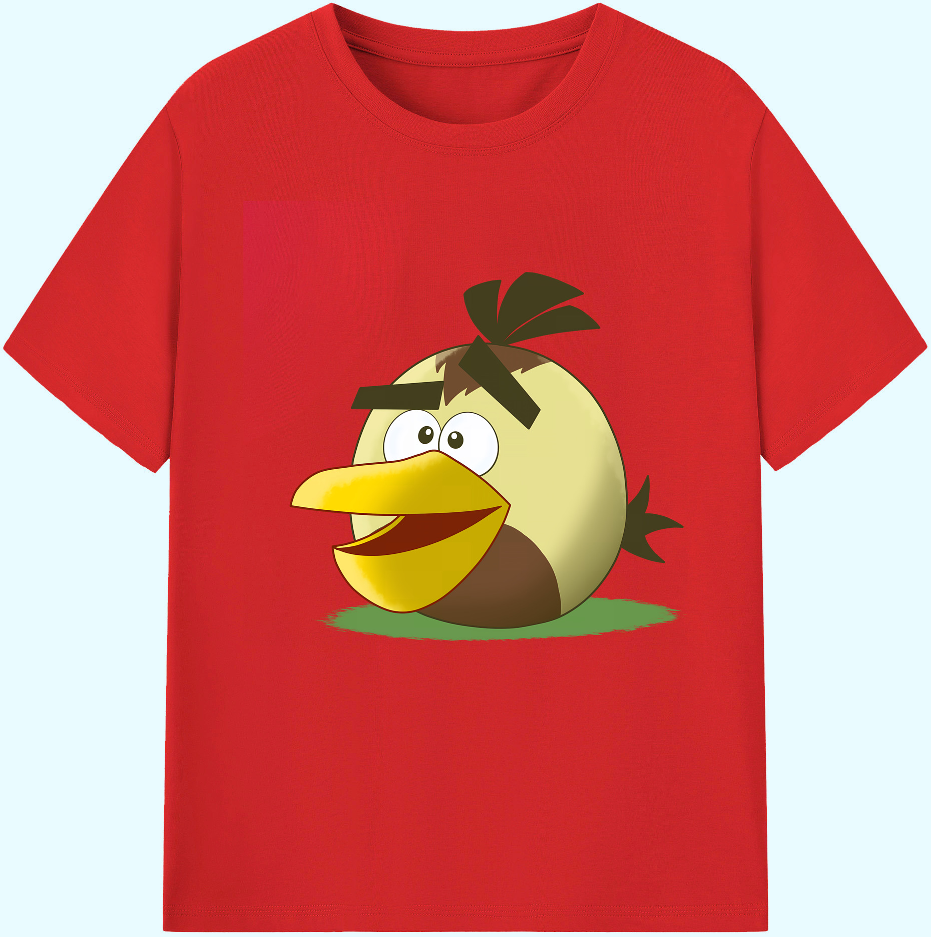 （画像用） Angry Birds アングリーバード 綿100％ メンズ半袖Tシャツ｜肌触りやわらか＆通気性