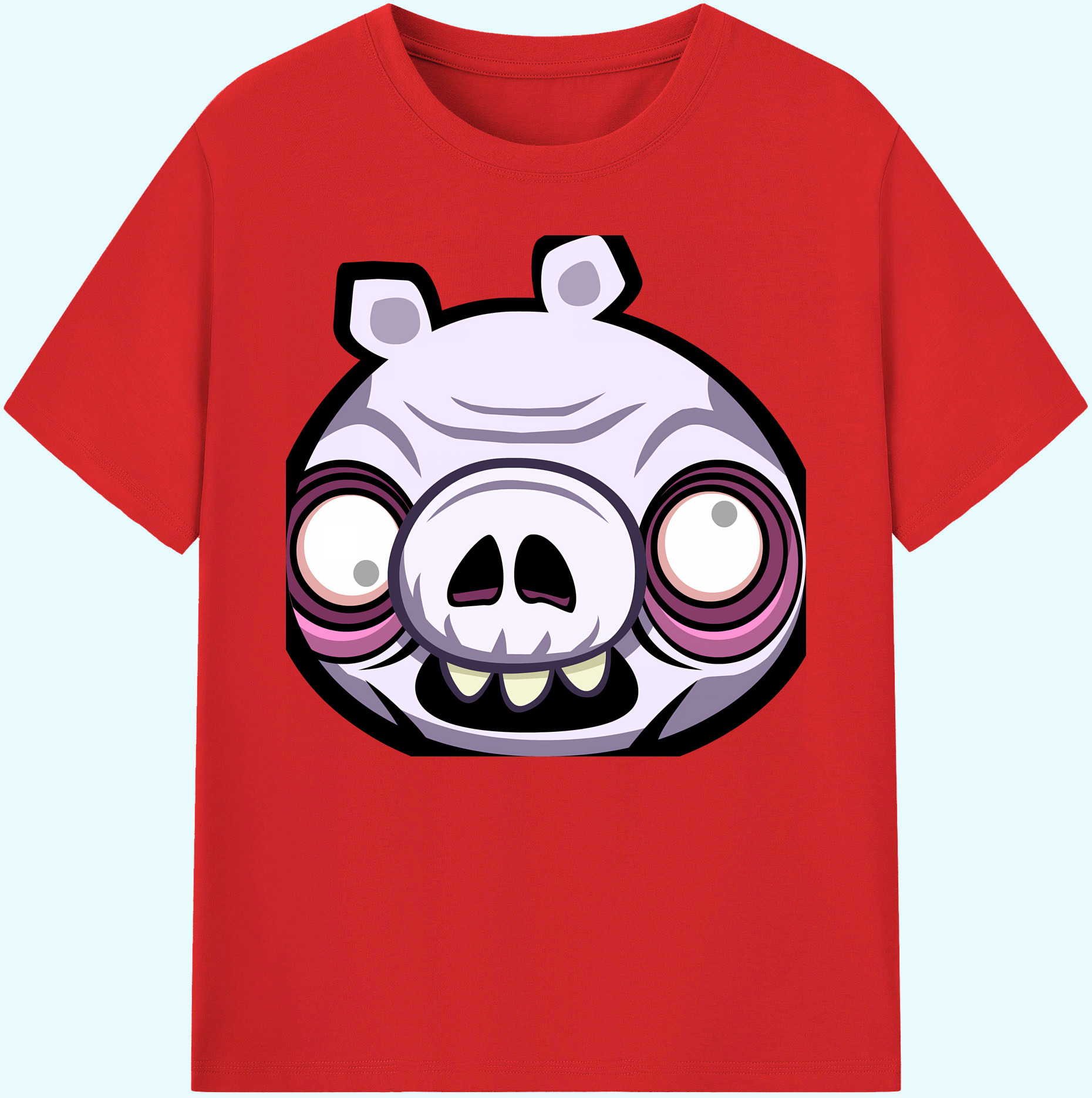 （画像用） Angry Birds アングリーバード 綿100％ メンズ半袖Tシャツ｜肌触りやわらか＆通気性