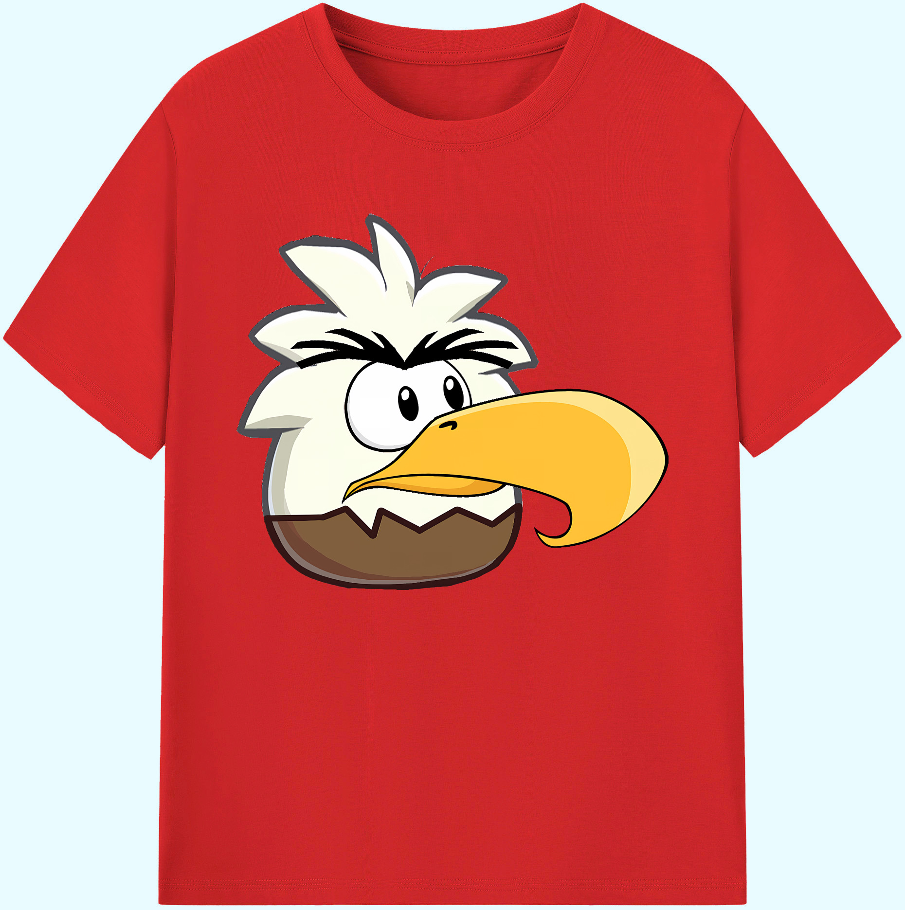 （画像用） Angry Birds アングリーバード 綿100％ メンズ半袖Tシャツ｜肌触りやわらか＆通気性