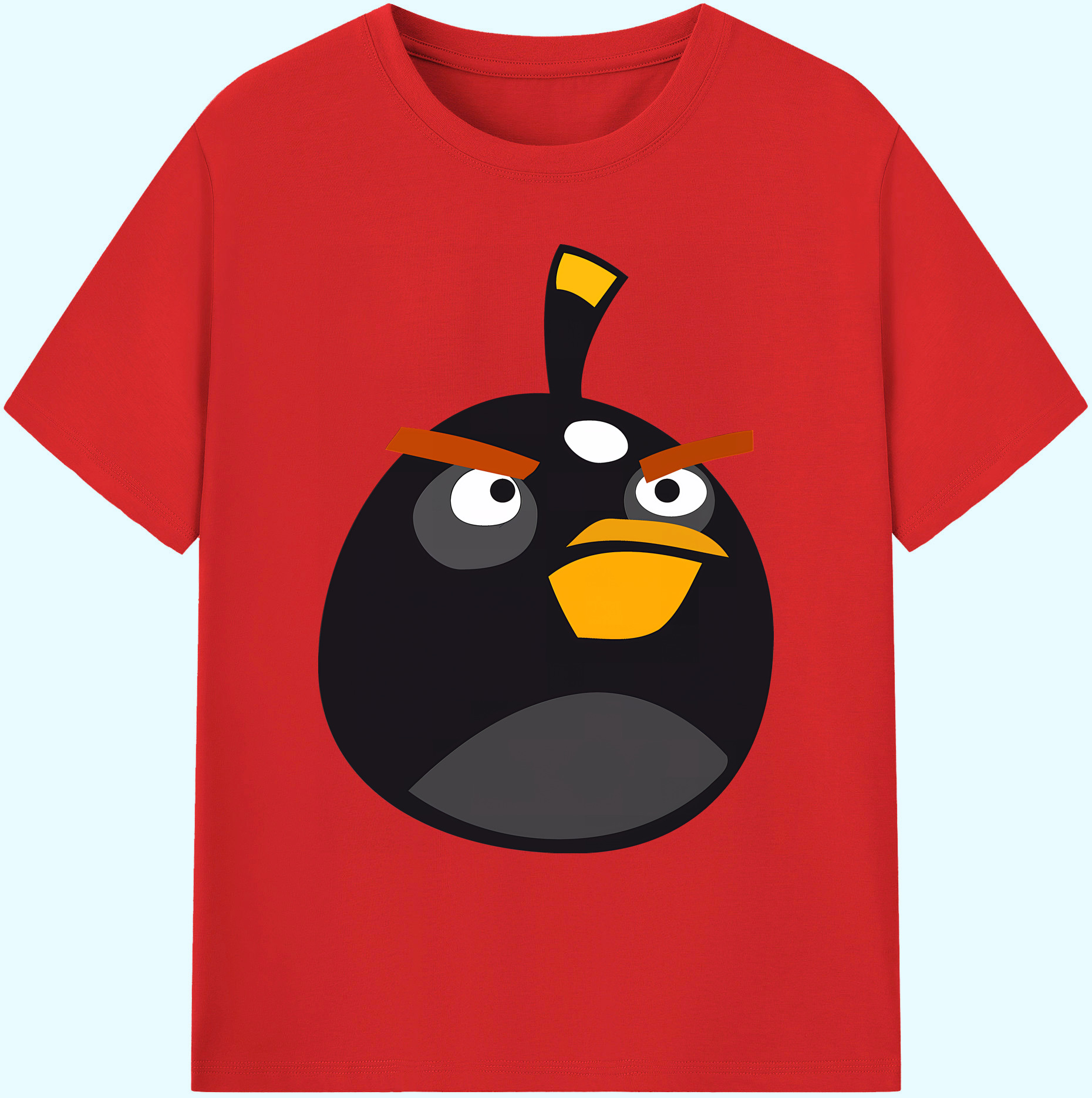 （画像用） Angry Birds アングリーバード 綿100％ メンズ半袖Tシャツ｜肌触りやわらか＆通気性