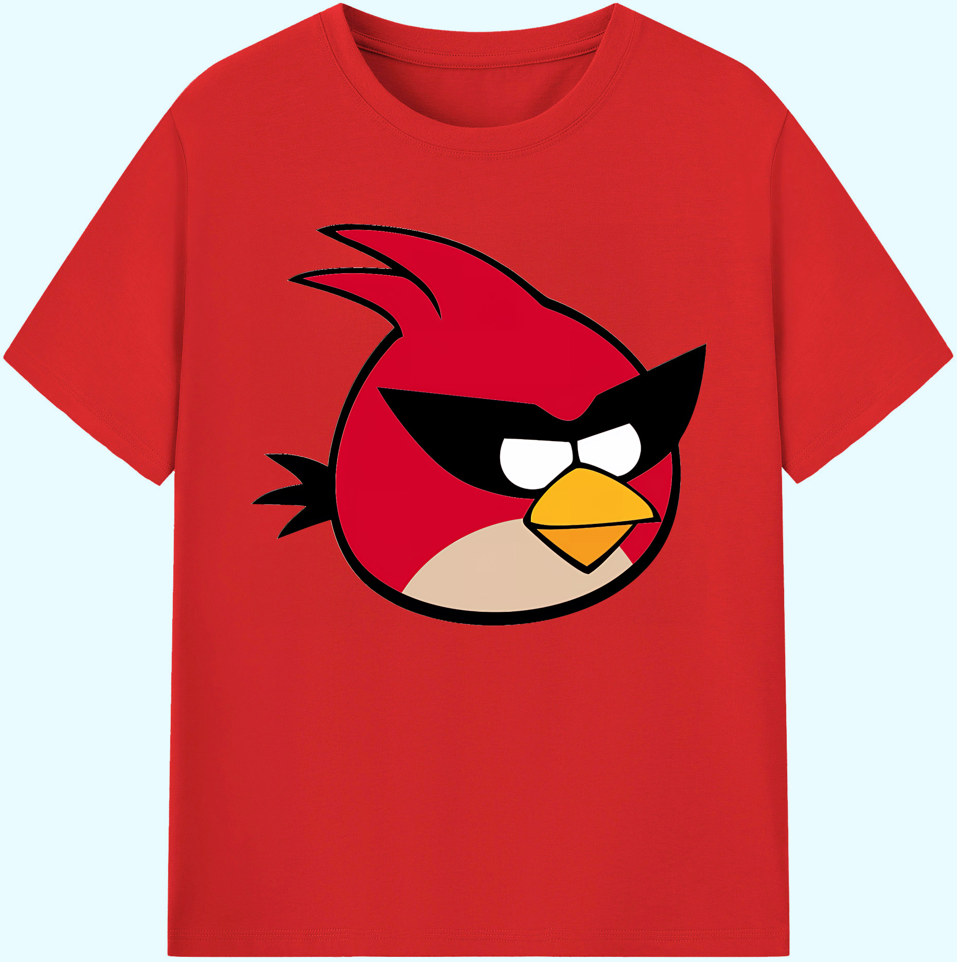 （画像用） Angry Birds アングリーバード 綿100％ メンズ半袖Tシャツ｜肌触りやわらか＆通気性