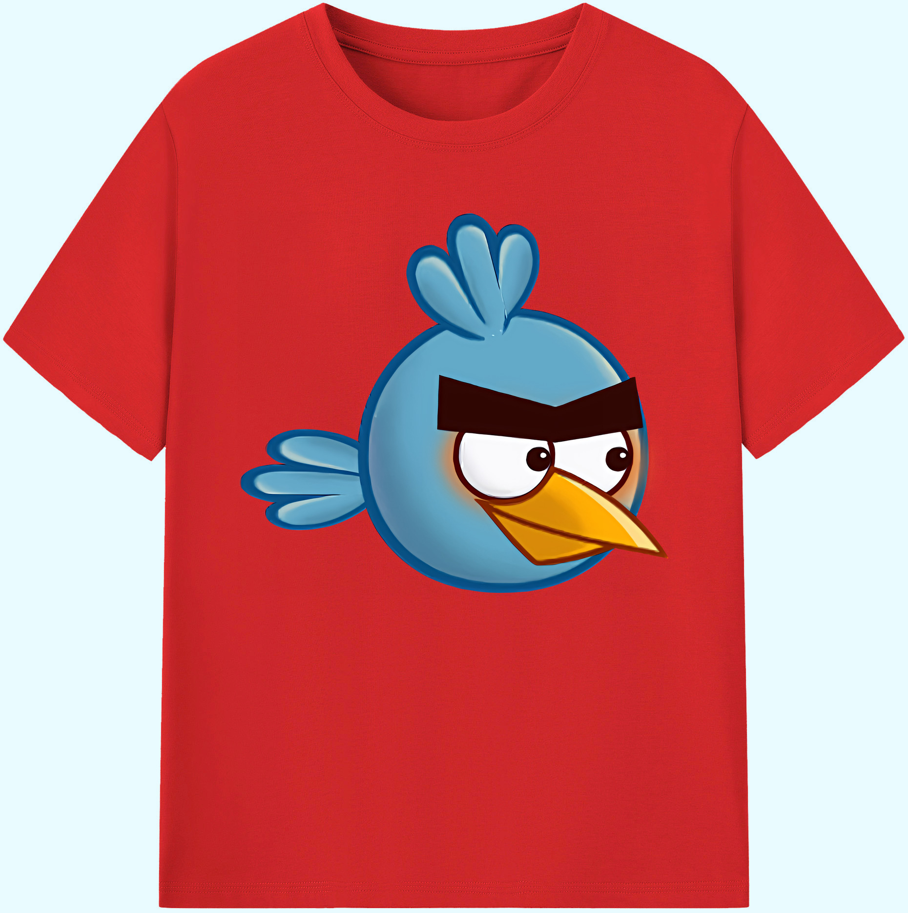 （画像用） Angry Birds アングリーバード 綿100％ メンズ半袖Tシャツ｜肌触りやわらか＆通気性