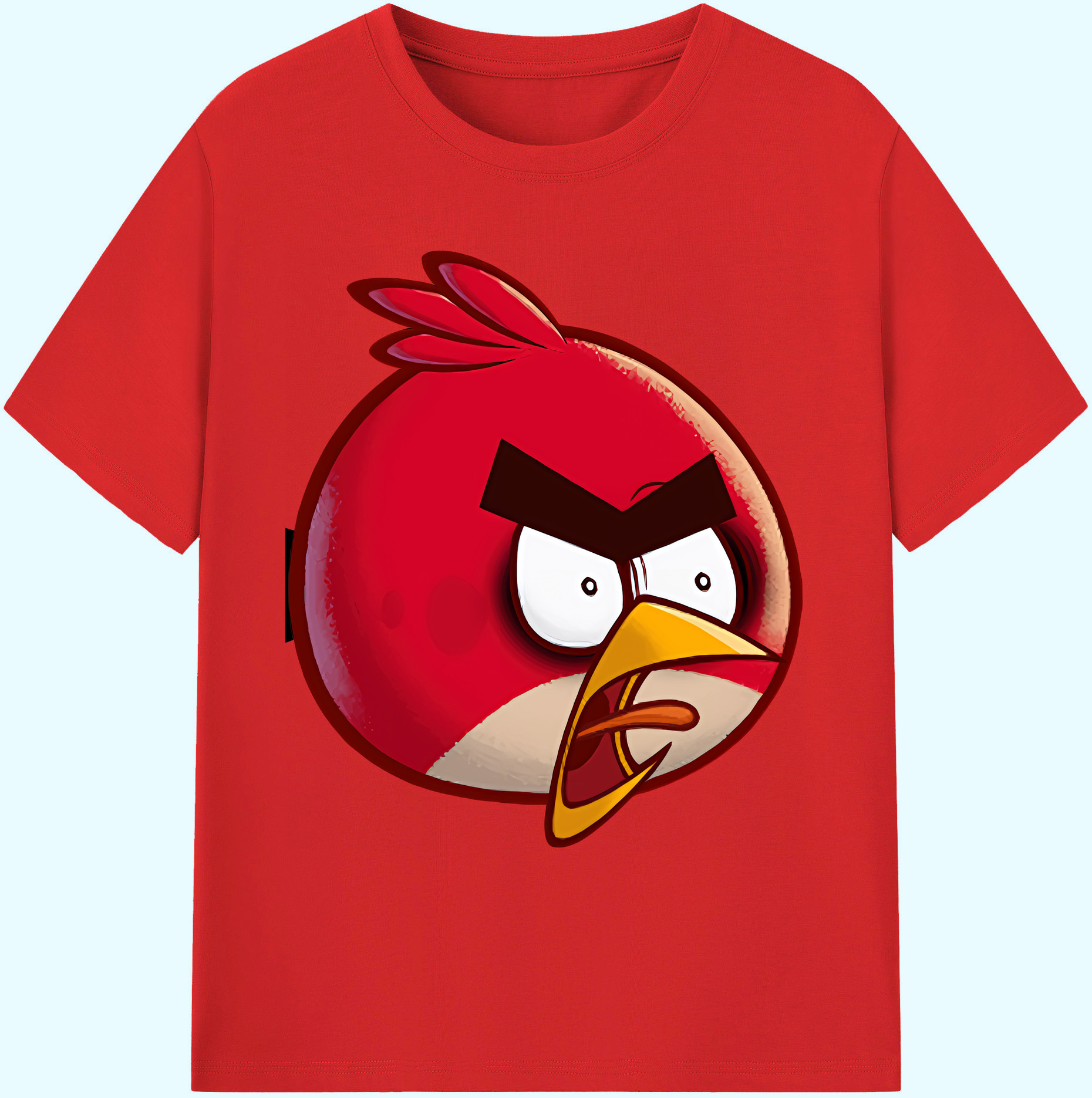 （画像用） Angry Birds アングリーバード 綿100％ メンズ半袖Tシャツ｜肌触りやわらか＆通気性