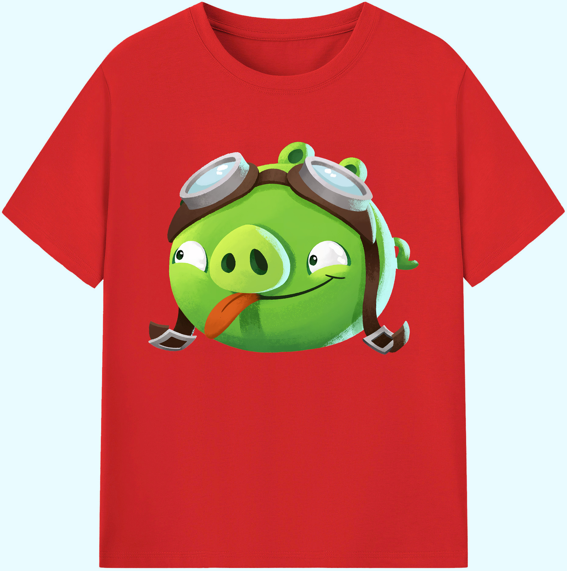 （画像用） Angry Birds アングリーバード 綿100％ メンズ半袖Tシャツ｜肌触りやわらか＆通気性