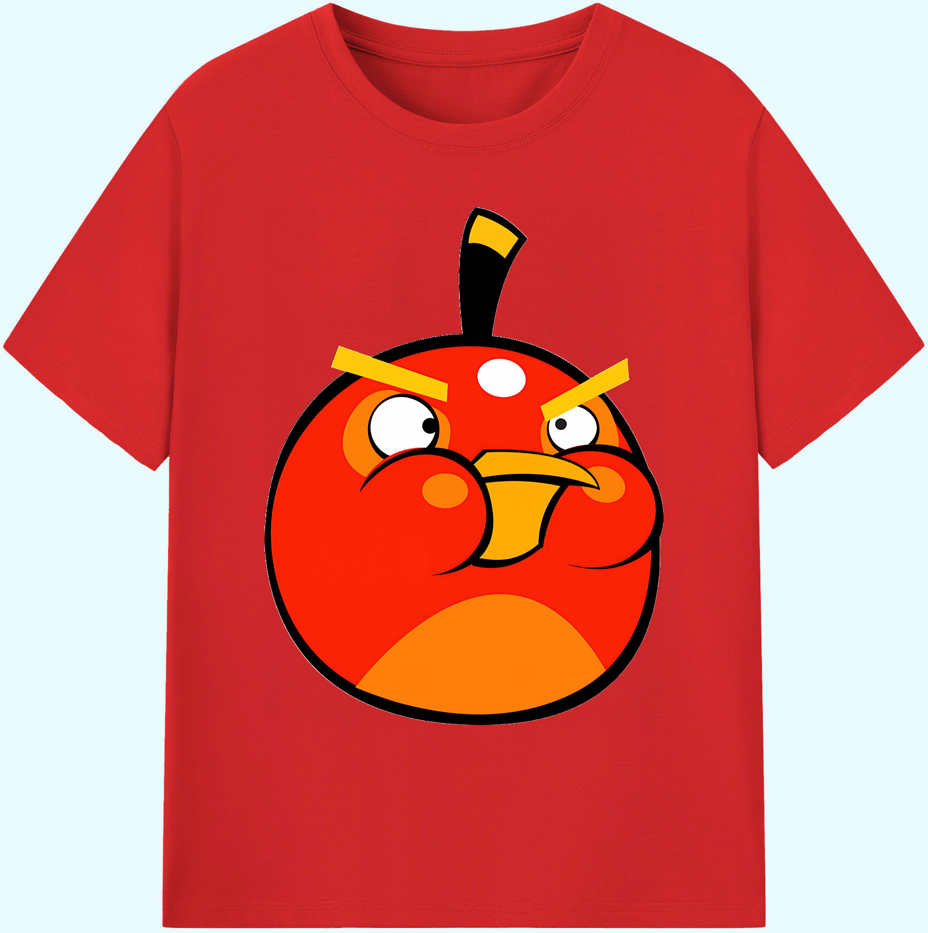 （画像用） Angry Birds アングリーバード 綿100％ メンズ半袖Tシャツ｜肌触りやわらか＆通気性