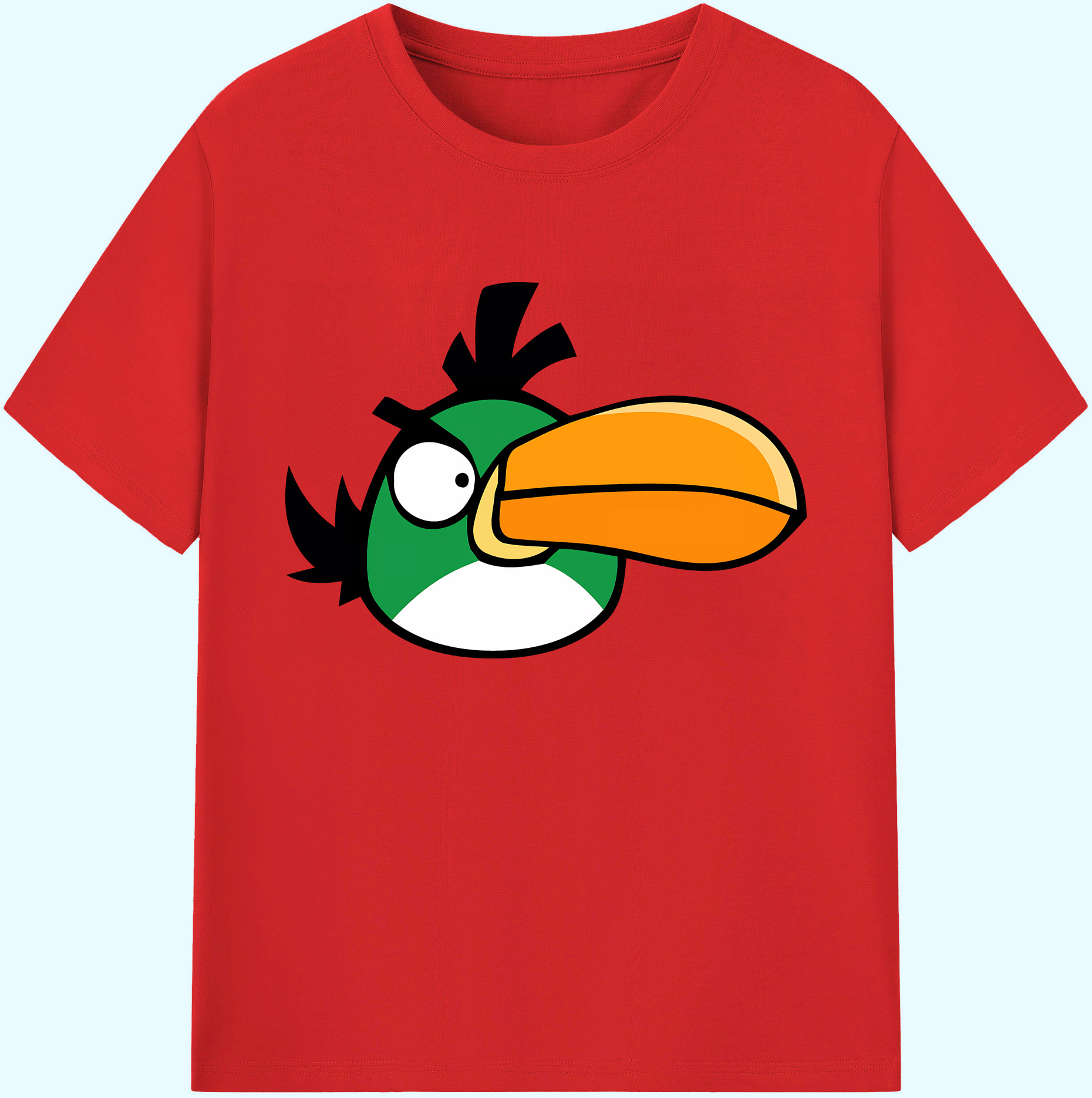（画像用） Angry Birds アングリーバード 綿100％ メンズ半袖Tシャツ｜肌触りやわらか＆通気性