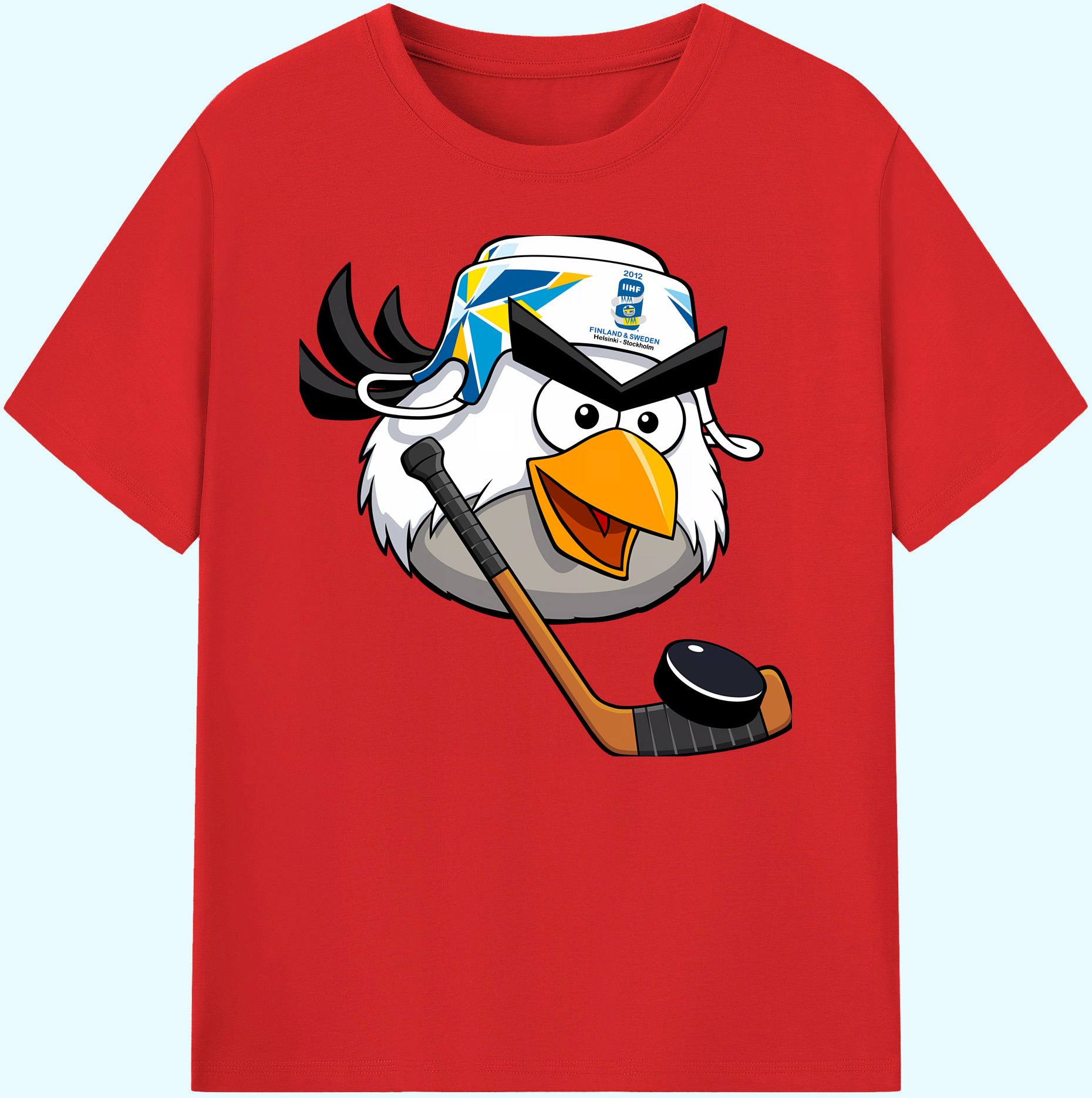 （画像用） Angry Birds アングリーバード 綿100％ メンズ半袖Tシャツ｜肌触りやわらか＆通気性