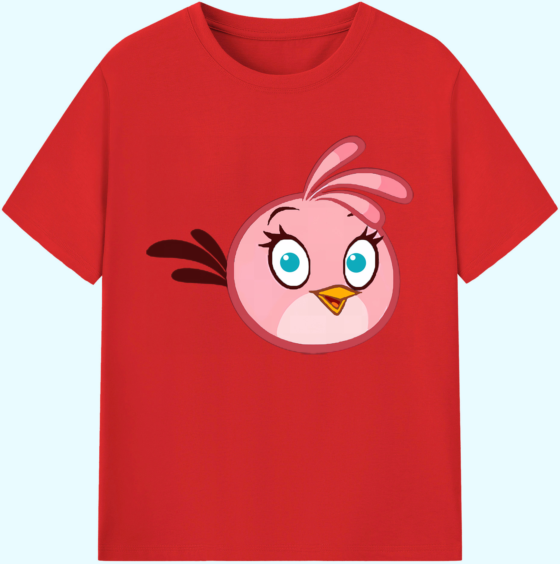 （画像用） Angry Birds アングリーバード 綿100％ メンズ半袖Tシャツ｜肌触りやわらか＆通気性