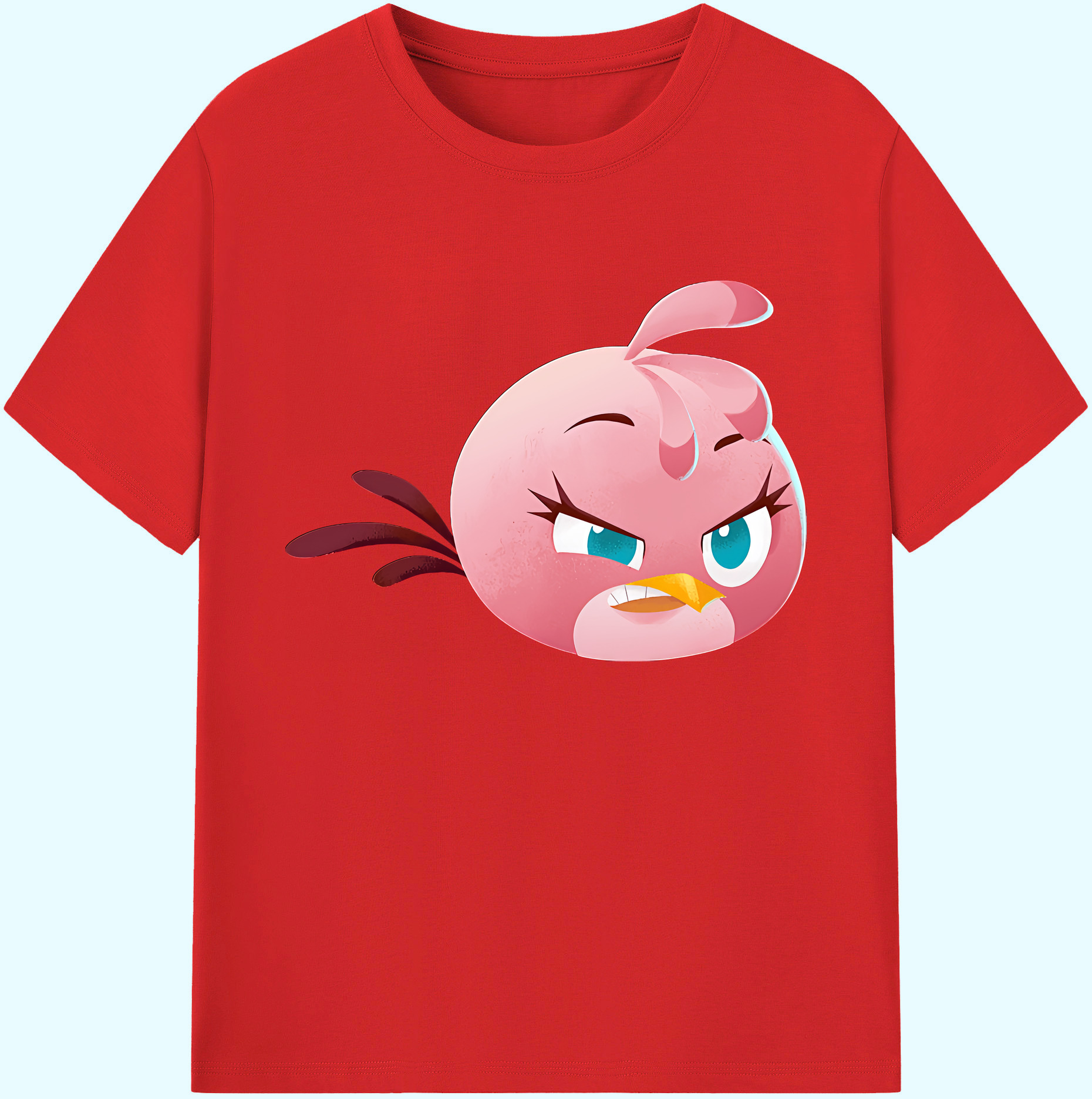 （画像用） Angry Birds アングリーバード 綿100％ メンズ半袖Tシャツ｜肌触りやわらか＆通気性