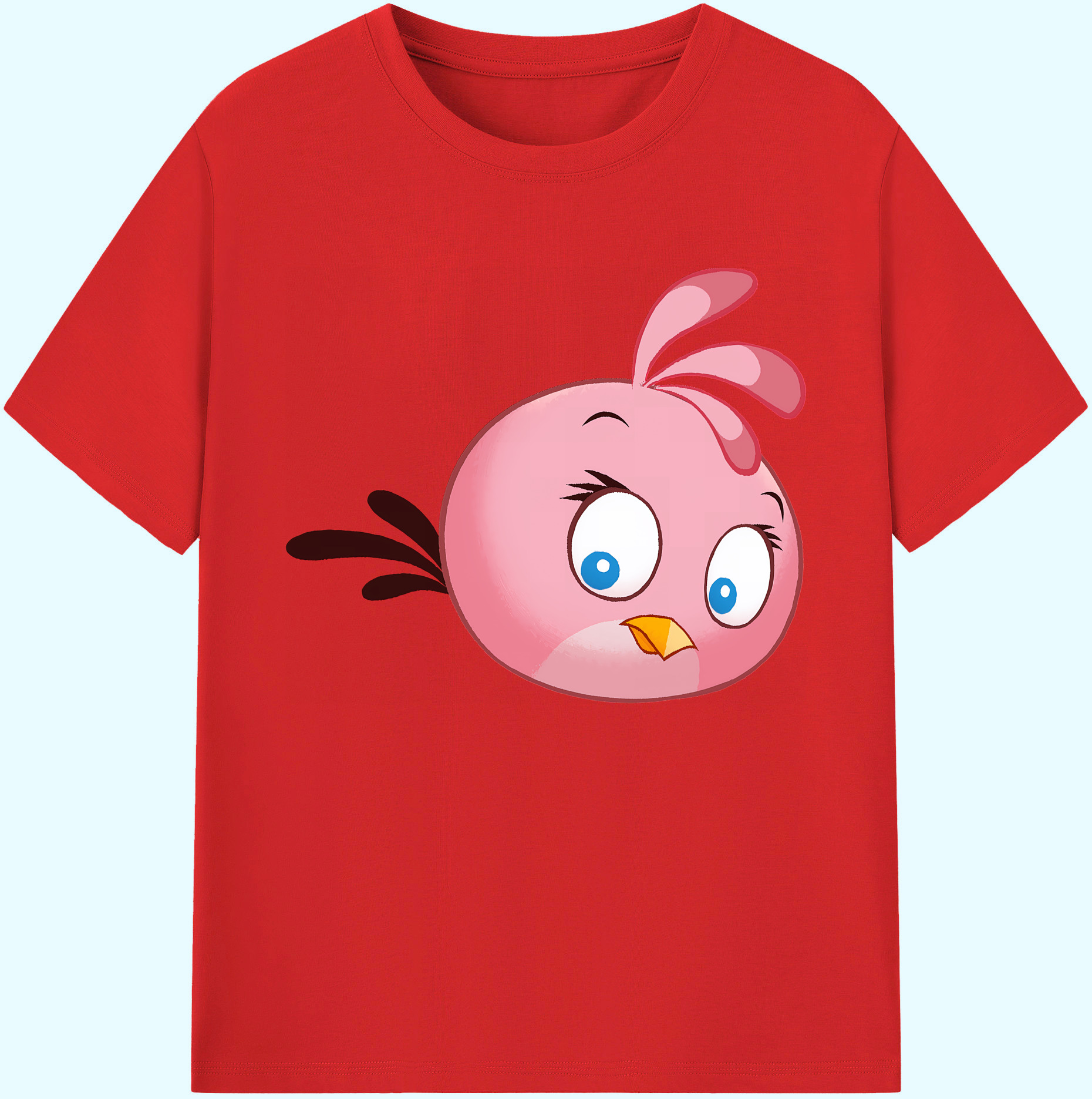 （画像用） Angry Birds アングリーバード 綿100％ メンズ半袖Tシャツ｜肌触りやわらか＆通気性