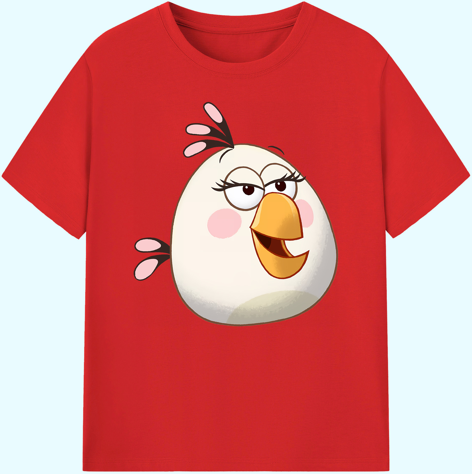 （画像用） Angry Birds アングリーバード 綿100％ メンズ半袖Tシャツ｜肌触りやわらか＆通気性