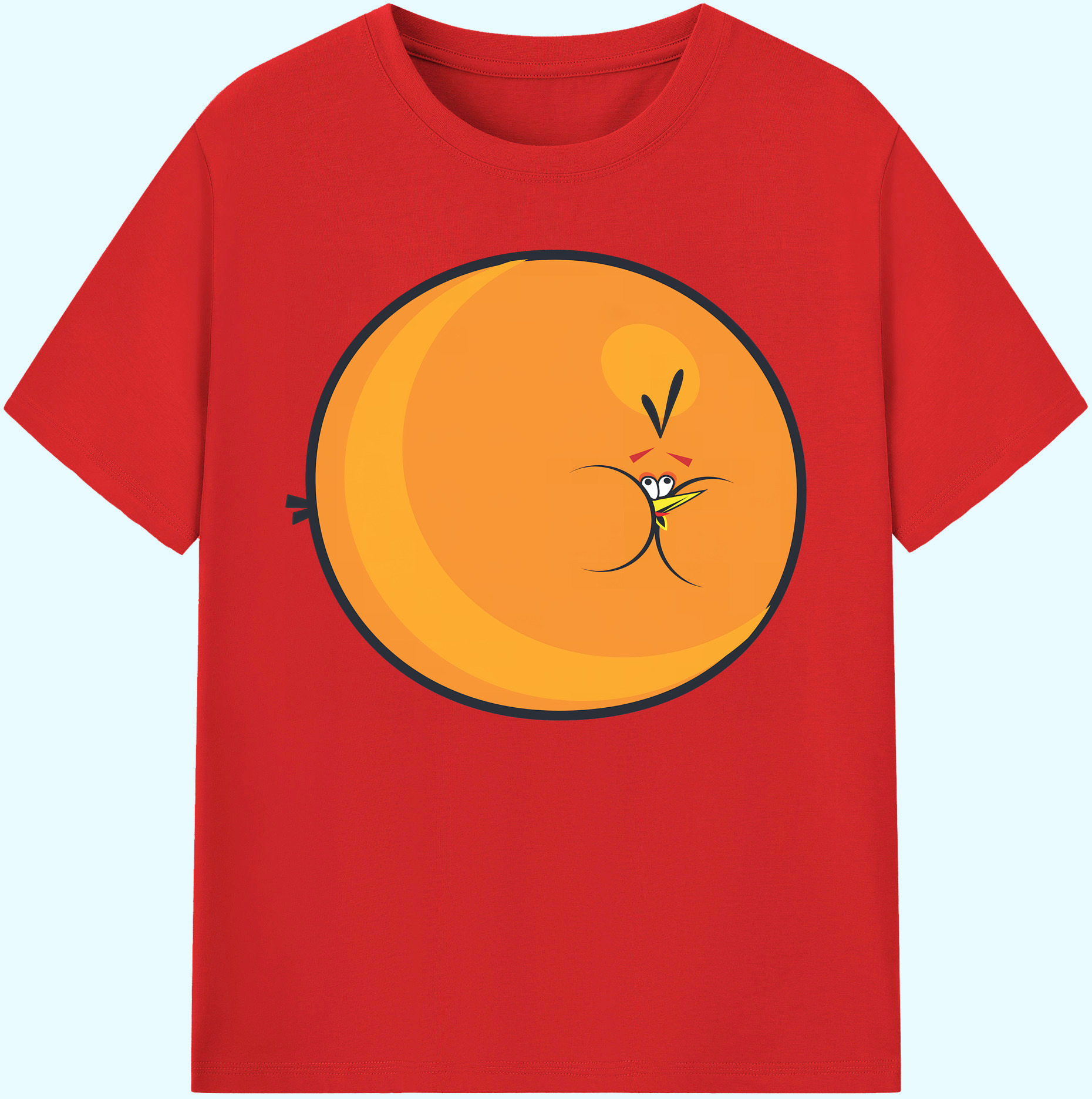 （画像用） Angry Birds アングリーバード 綿100％ メンズ半袖Tシャツ｜肌触りやわらか＆通気性