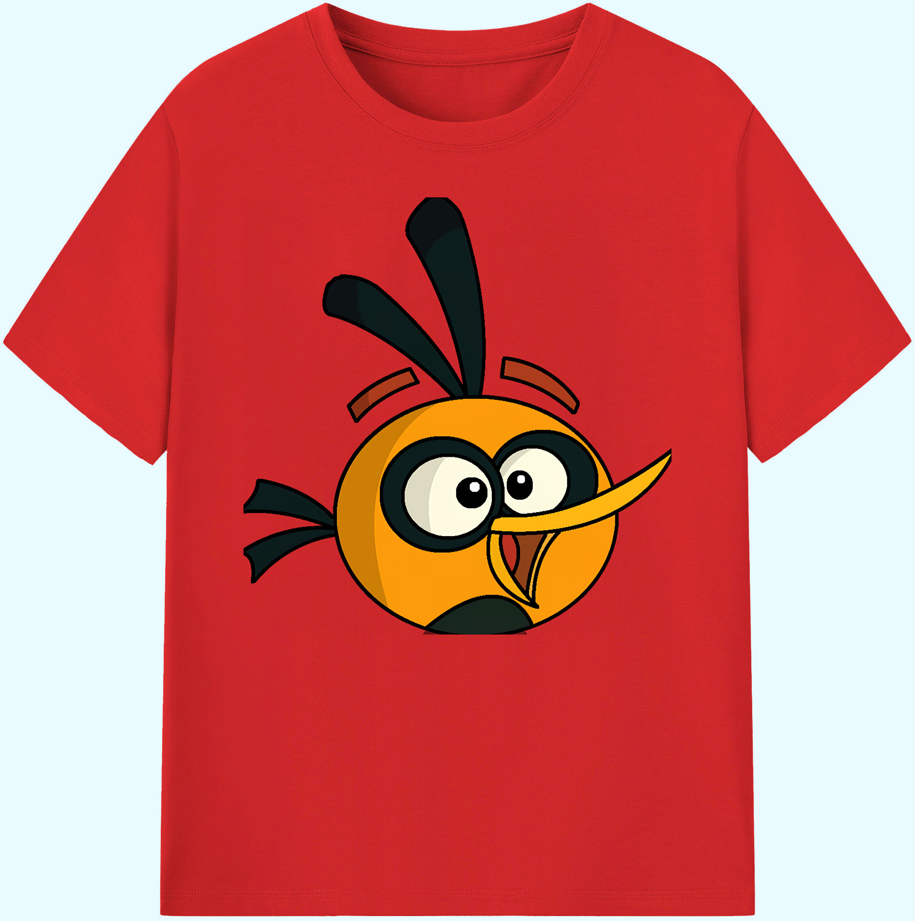 （画像用） Angry Birds アングリーバード 綿100％ メンズ半袖Tシャツ｜肌触りやわらか＆通気性