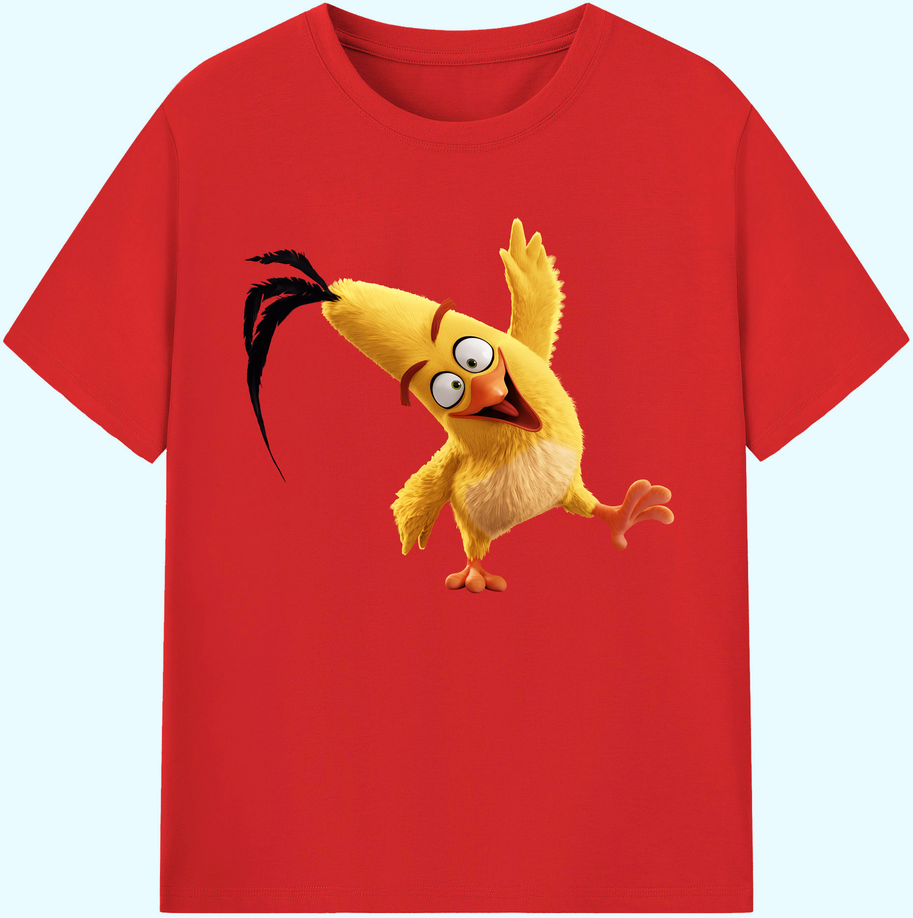 （画像用） Angry Birds アングリーバード 綿100％ メンズ半袖Tシャツ｜肌触りやわらか＆通気性