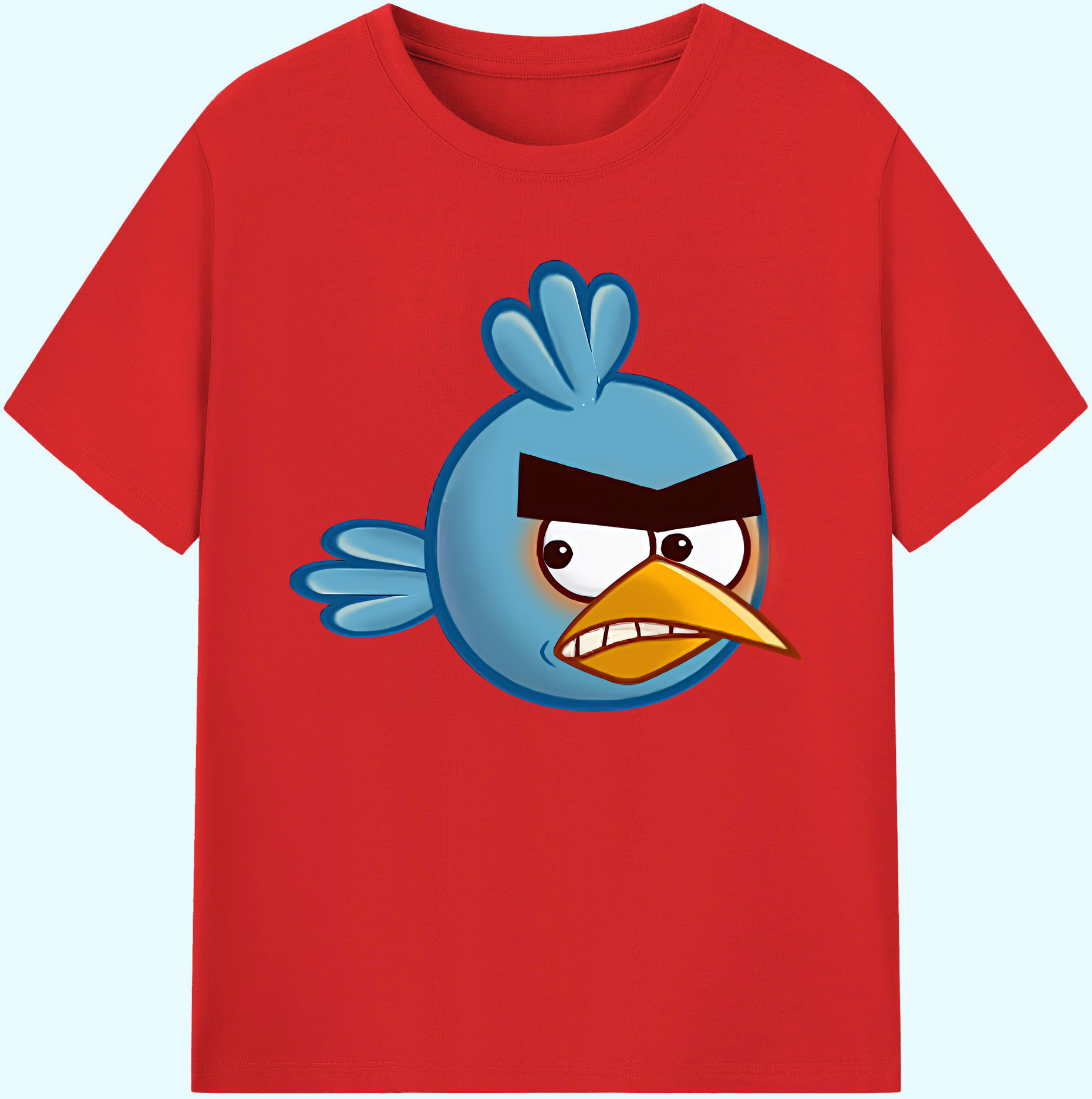 （画像用） Angry Birds アングリーバード 綿100％ メンズ半袖Tシャツ｜肌触りやわらか＆通気性