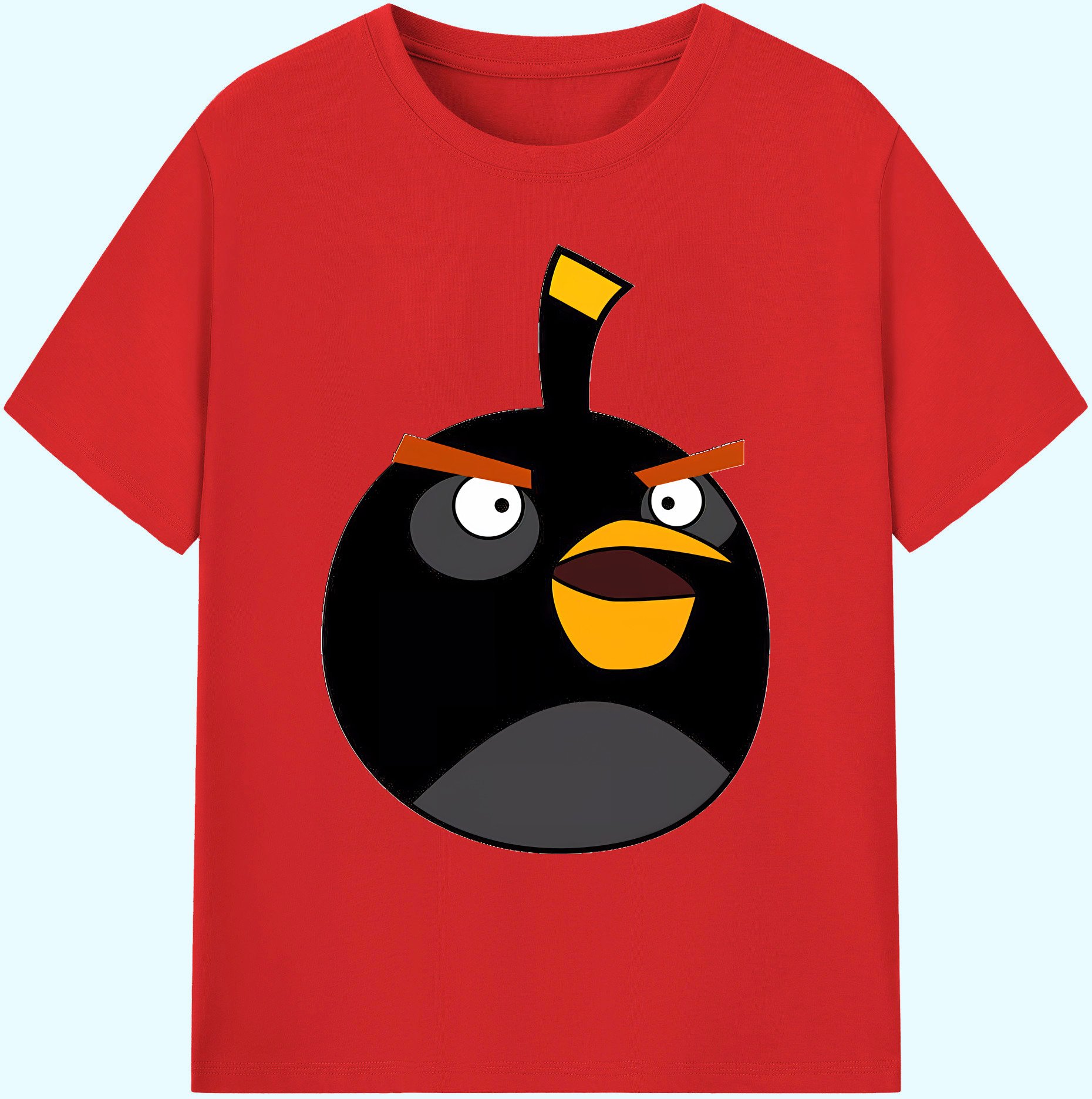 （画像用） Angry Birds アングリーバード 綿100％ メンズ半袖Tシャツ｜肌触りやわらか＆通気性