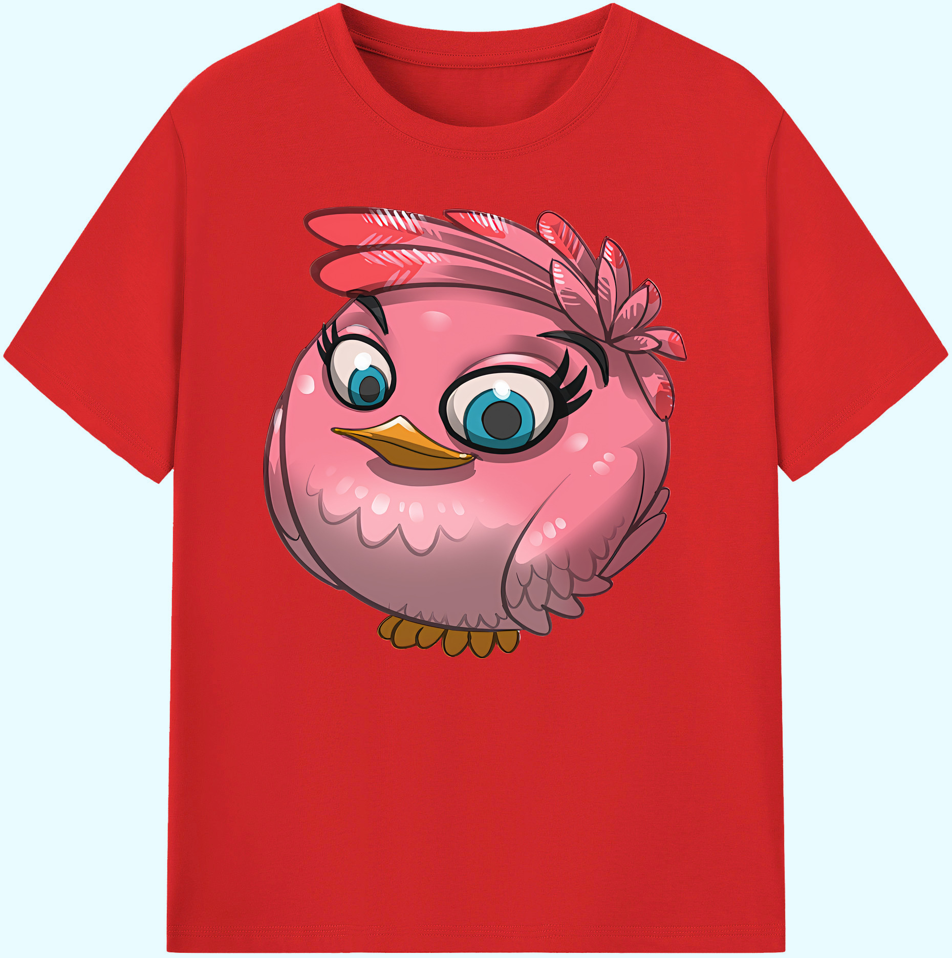 （画像用） Angry Birds アングリーバード 綿100％ メンズ半袖Tシャツ｜肌触りやわらか＆通気性
