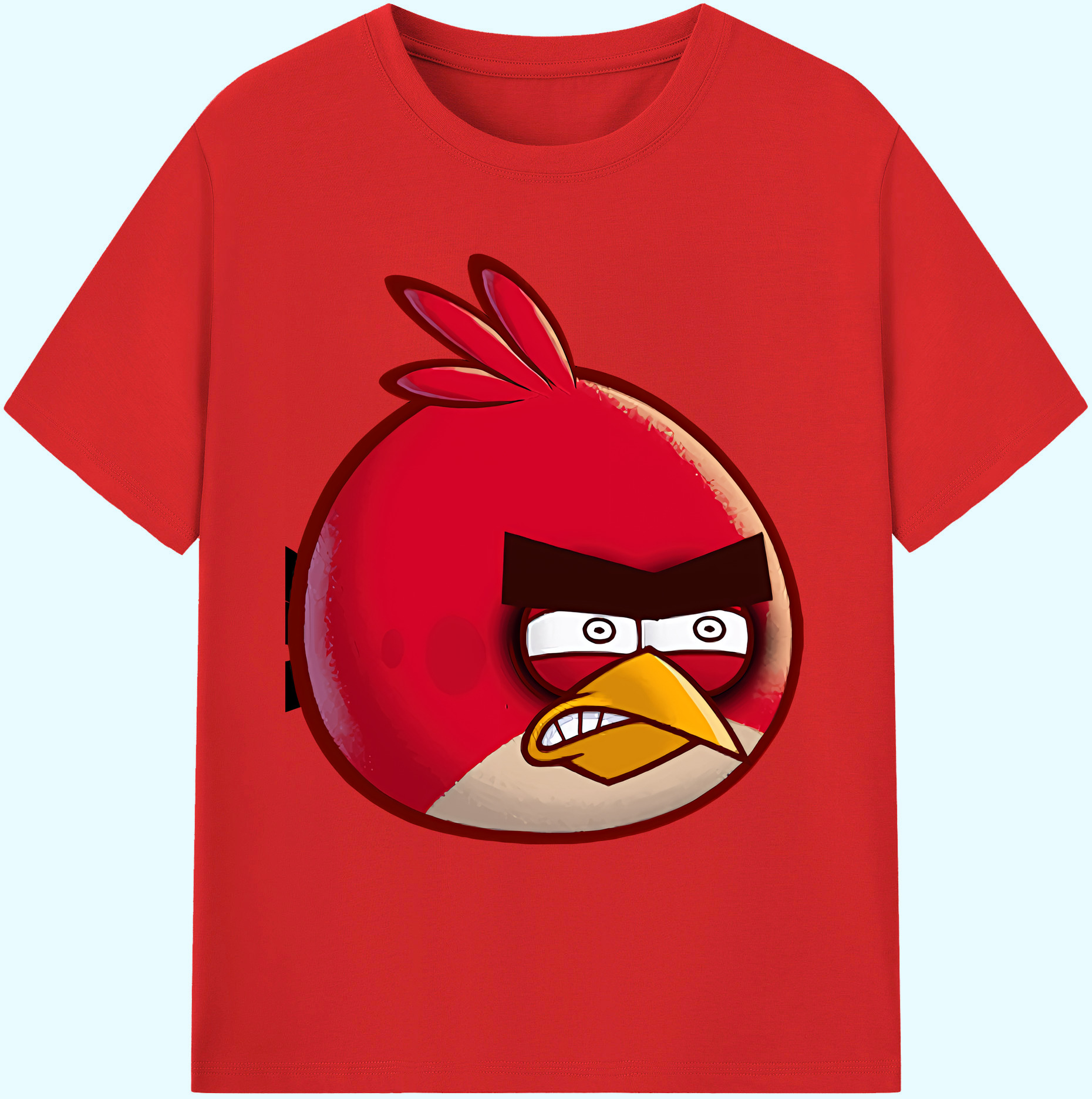 （画像用） Angry Birds アングリーバード 綿100％ メンズ半袖Tシャツ｜肌触りやわらか＆通気性