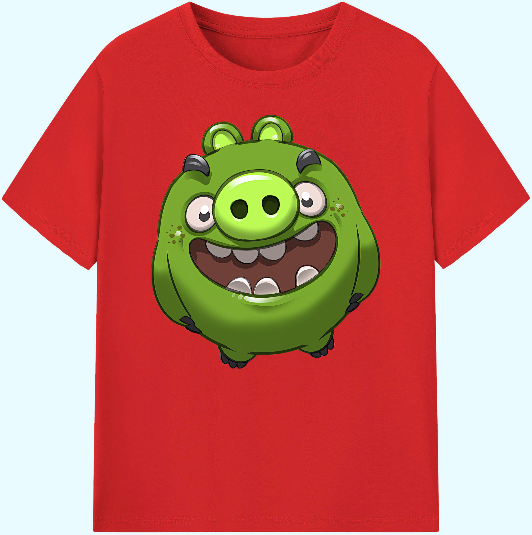 （画像用） Angry Birds アングリーバード 綿100％ メンズ半袖Tシャツ｜肌触りやわらか＆通気性