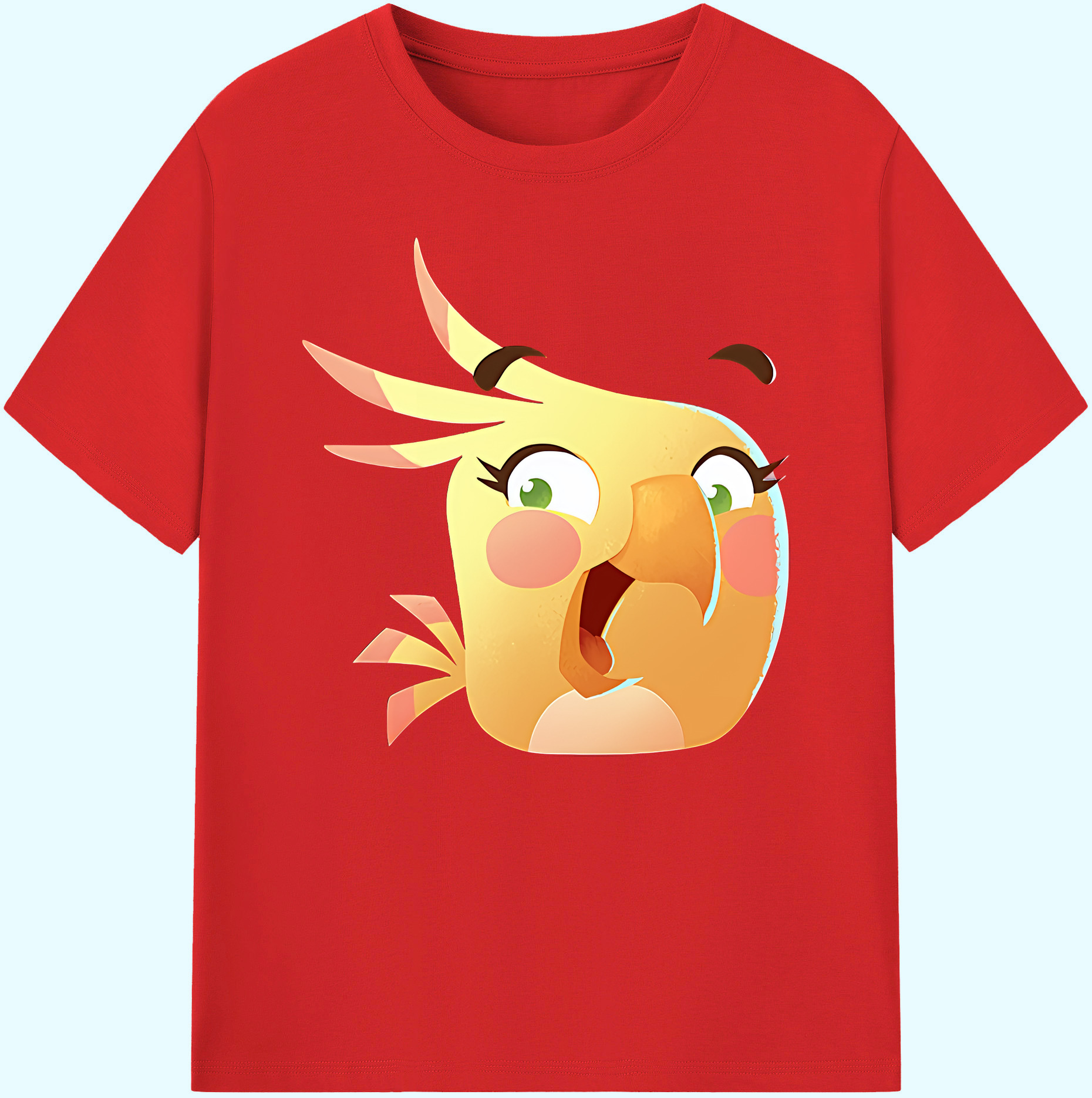 （画像用） Angry Birds アングリーバード 綿100％ メンズ半袖Tシャツ｜肌触りやわらか＆通気性