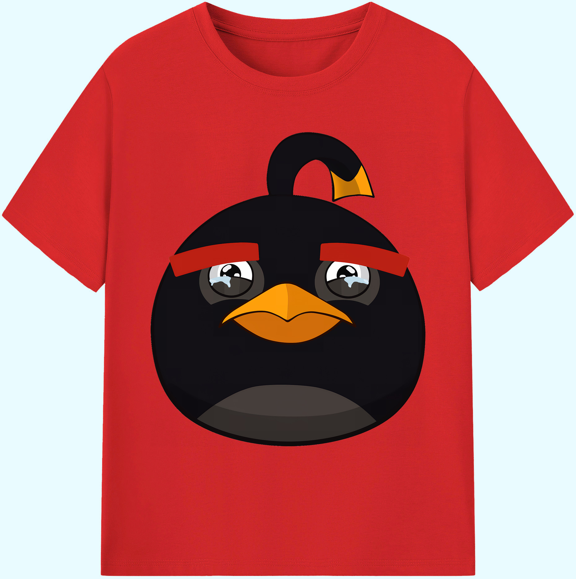 （画像用） Angry Birds アングリーバード 綿100％ メンズ半袖Tシャツ｜肌触りやわらか＆通気性