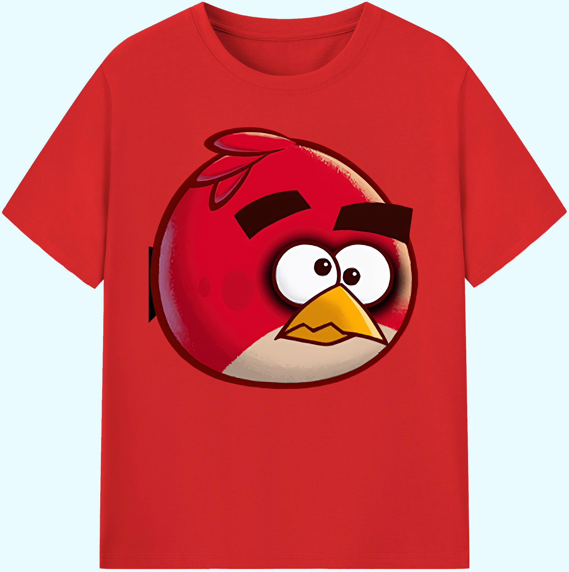 （画像用） Angry Birds アングリーバード 綿100％ メンズ半袖Tシャツ｜肌触りやわらか＆通気性