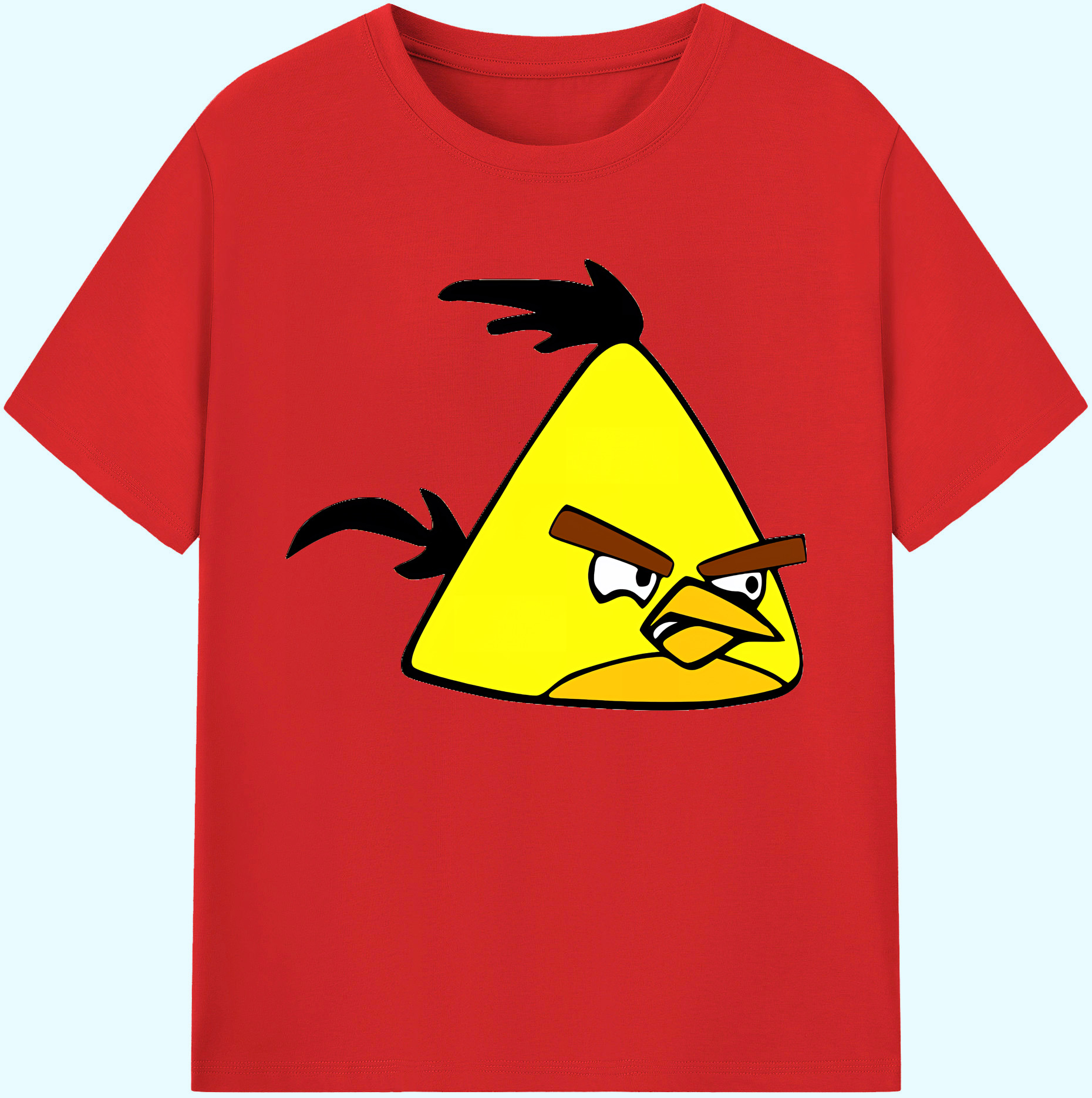 （画像用） Angry Birds アングリーバード 綿100％ メンズ半袖Tシャツ｜肌触りやわらか＆通気性