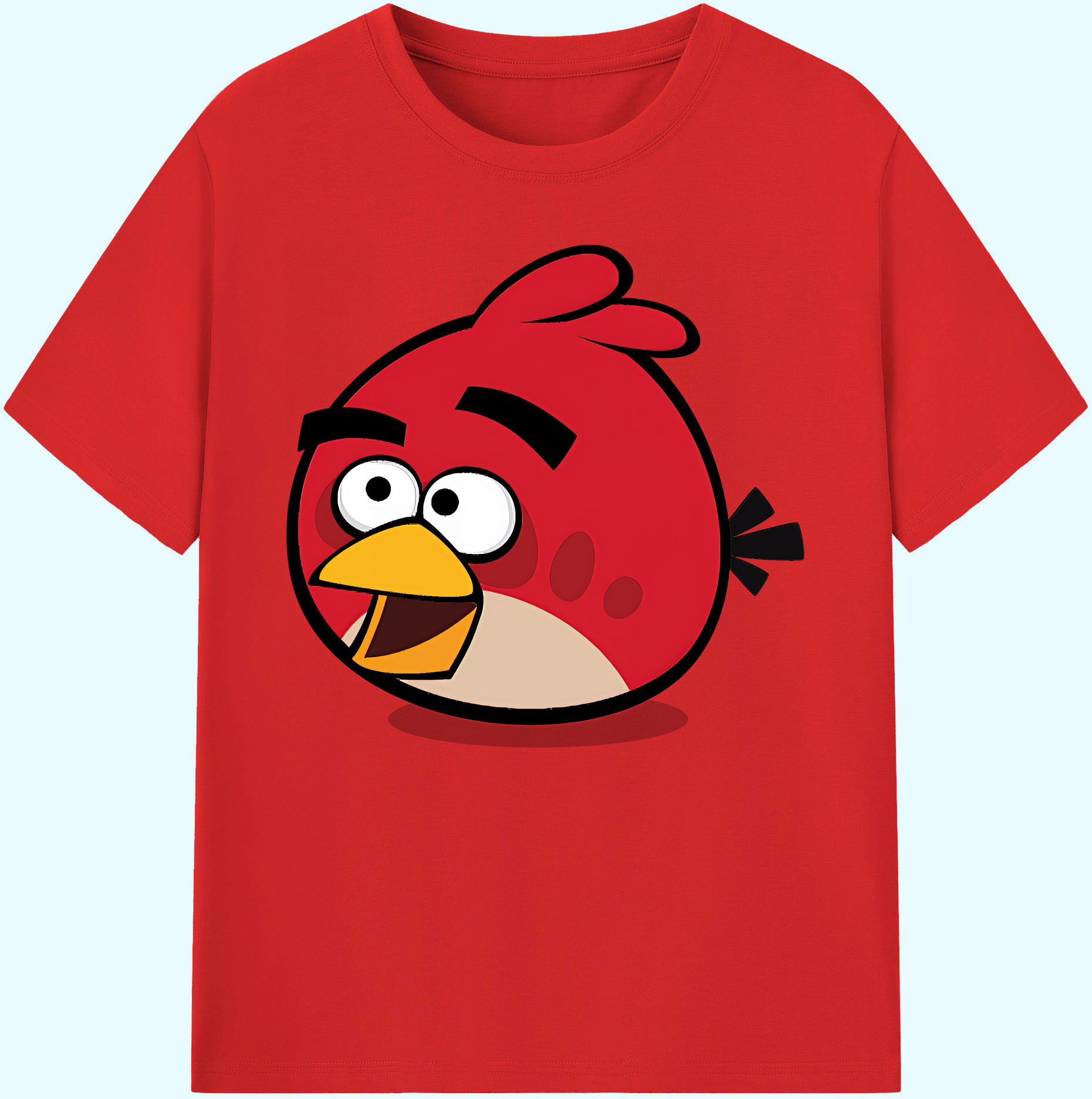 （画像用） Angry Birds アングリーバード 綿100％ メンズ半袖Tシャツ｜肌触りやわらか＆通気性