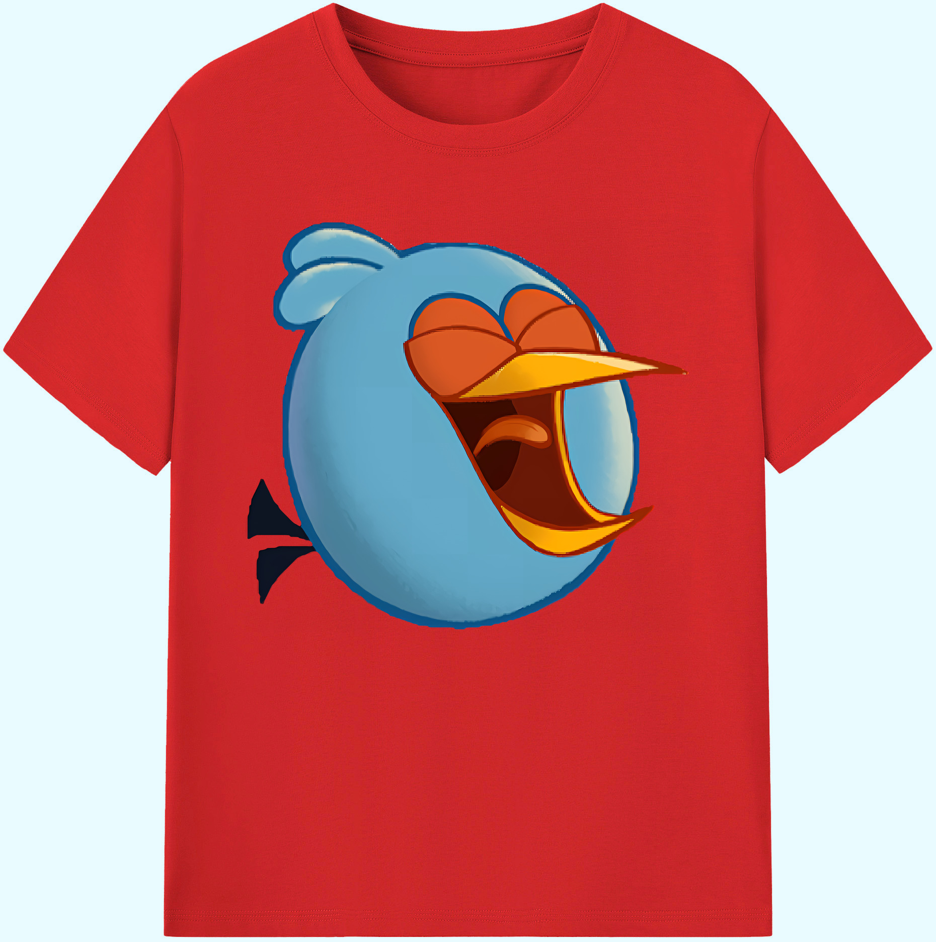 （画像用） Angry Birds アングリーバード 綿100％ メンズ半袖Tシャツ｜肌触りやわらか＆通気性