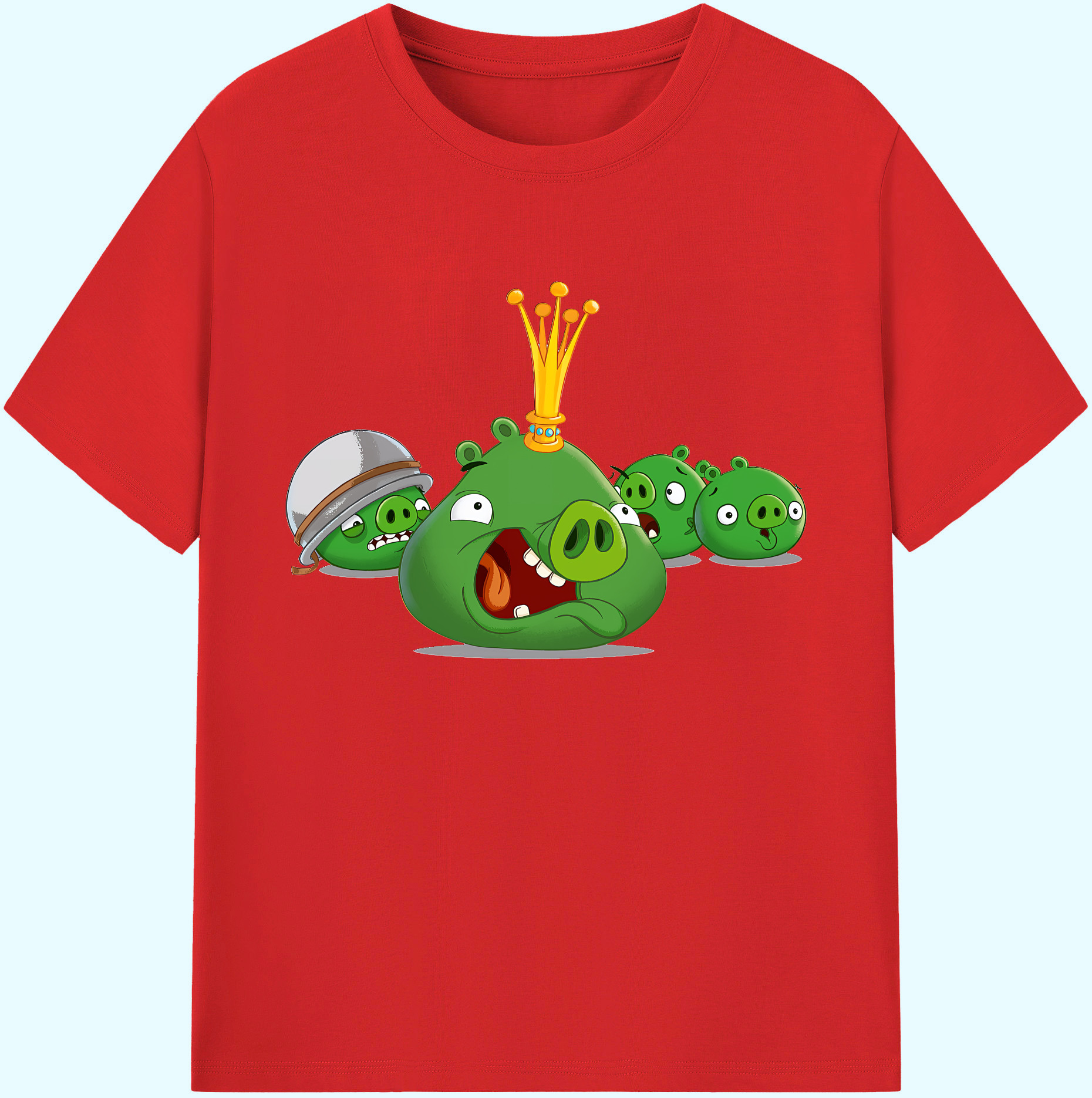 （画像用） Angry Birds アングリーバード 綿100％ メンズ半袖Tシャツ｜肌触りやわらか＆通気性