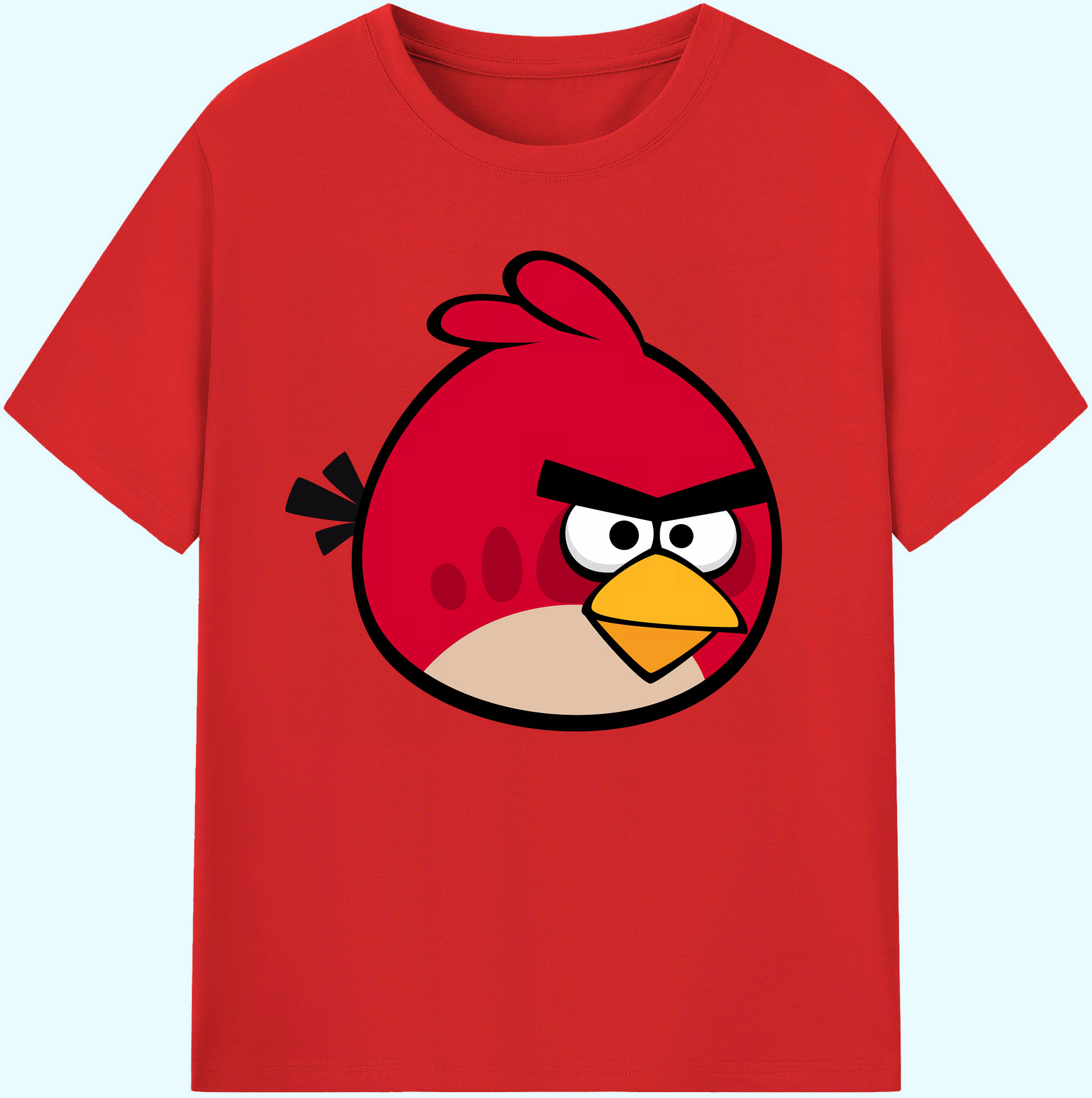 （画像用） Angry Birds アングリーバード 綿100％ メンズ半袖Tシャツ｜肌触りやわらか＆通気性