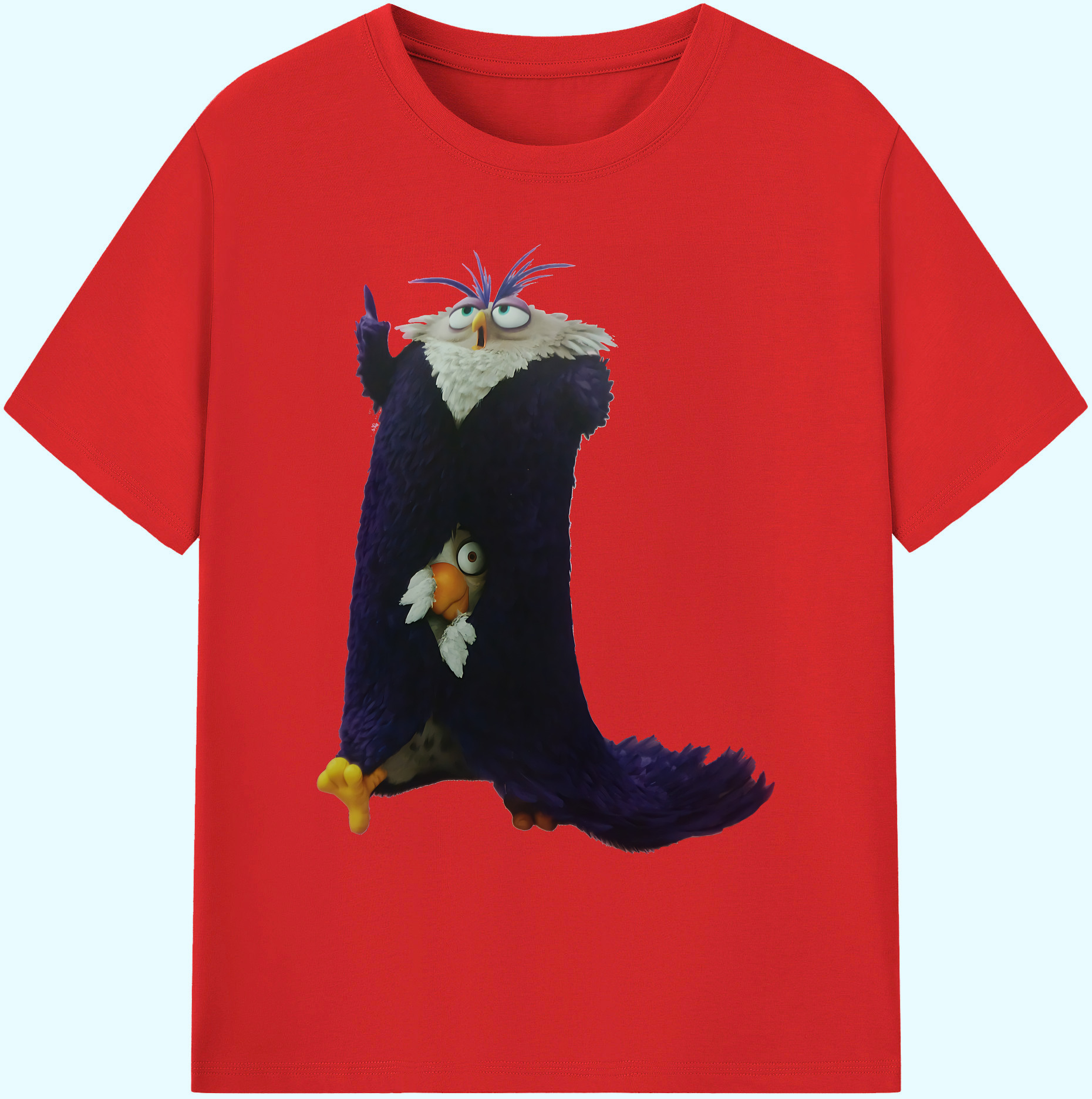 （画像用） Angry Birds アングリーバード 綿100％ メンズ半袖Tシャツ｜肌触りやわらか＆通気性