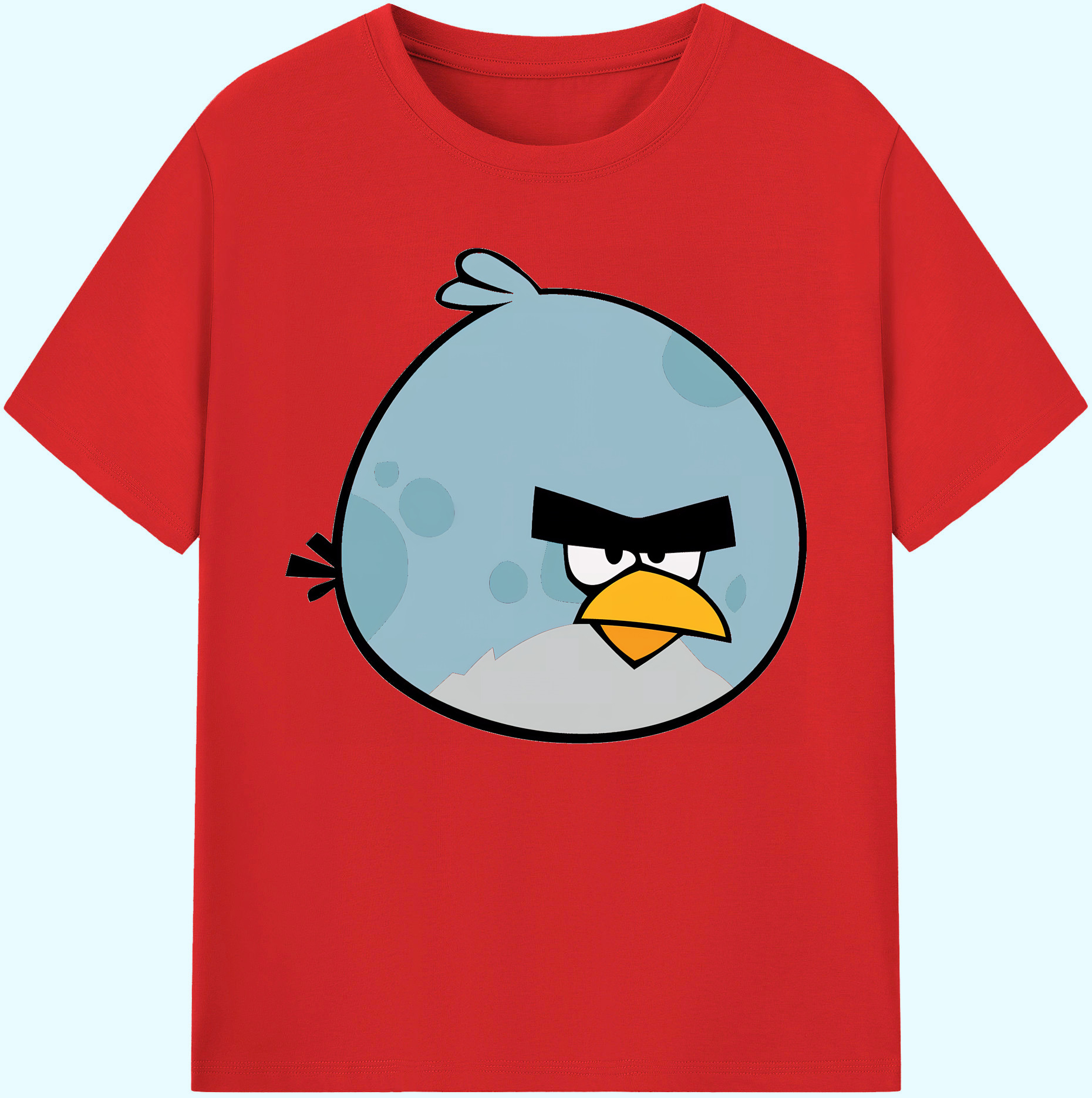 （画像用） Angry Birds アングリーバード 綿100％ メンズ半袖Tシャツ｜肌触りやわらか＆通気性