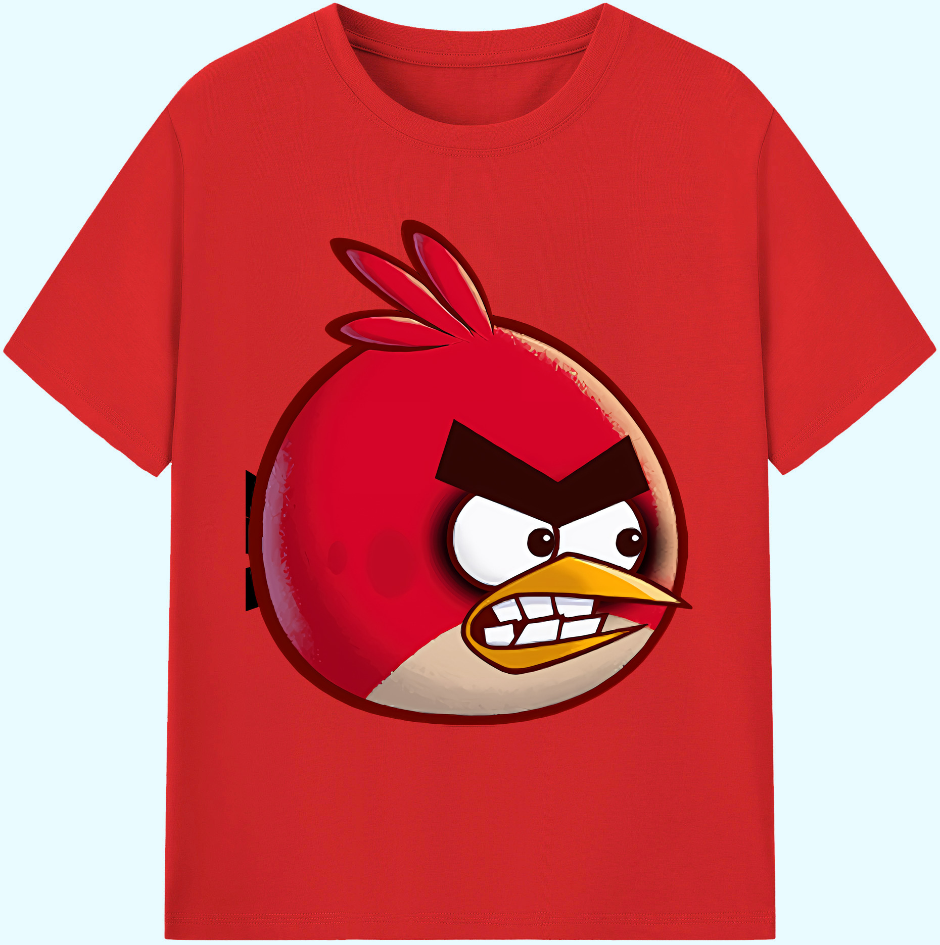 （画像用） Angry Birds アングリーバード 綿100％ メンズ半袖Tシャツ｜肌触りやわらか＆通気性