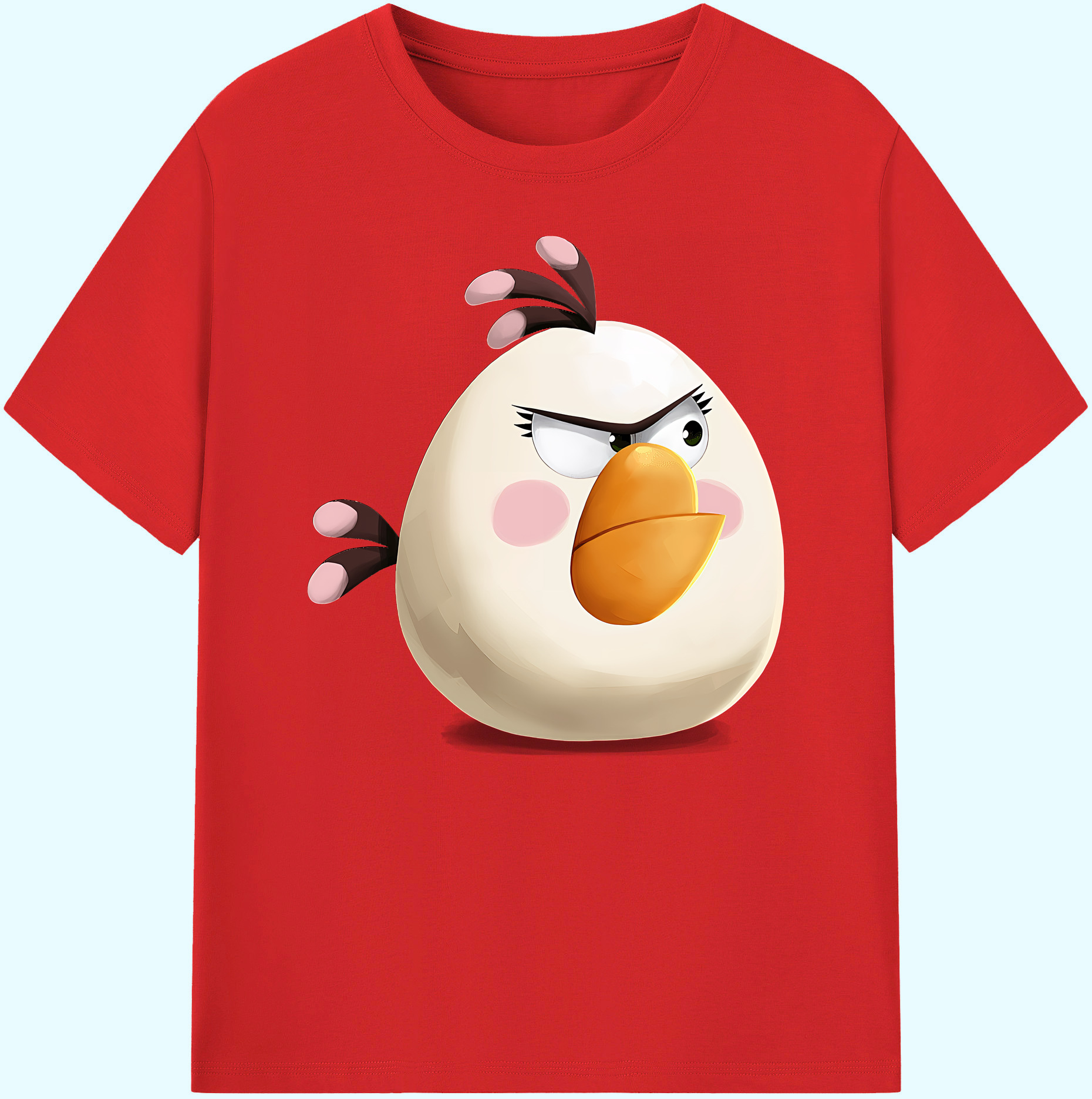 （画像用） Angry Birds アングリーバード 綿100％ メンズ半袖Tシャツ｜肌触りやわらか＆通気性