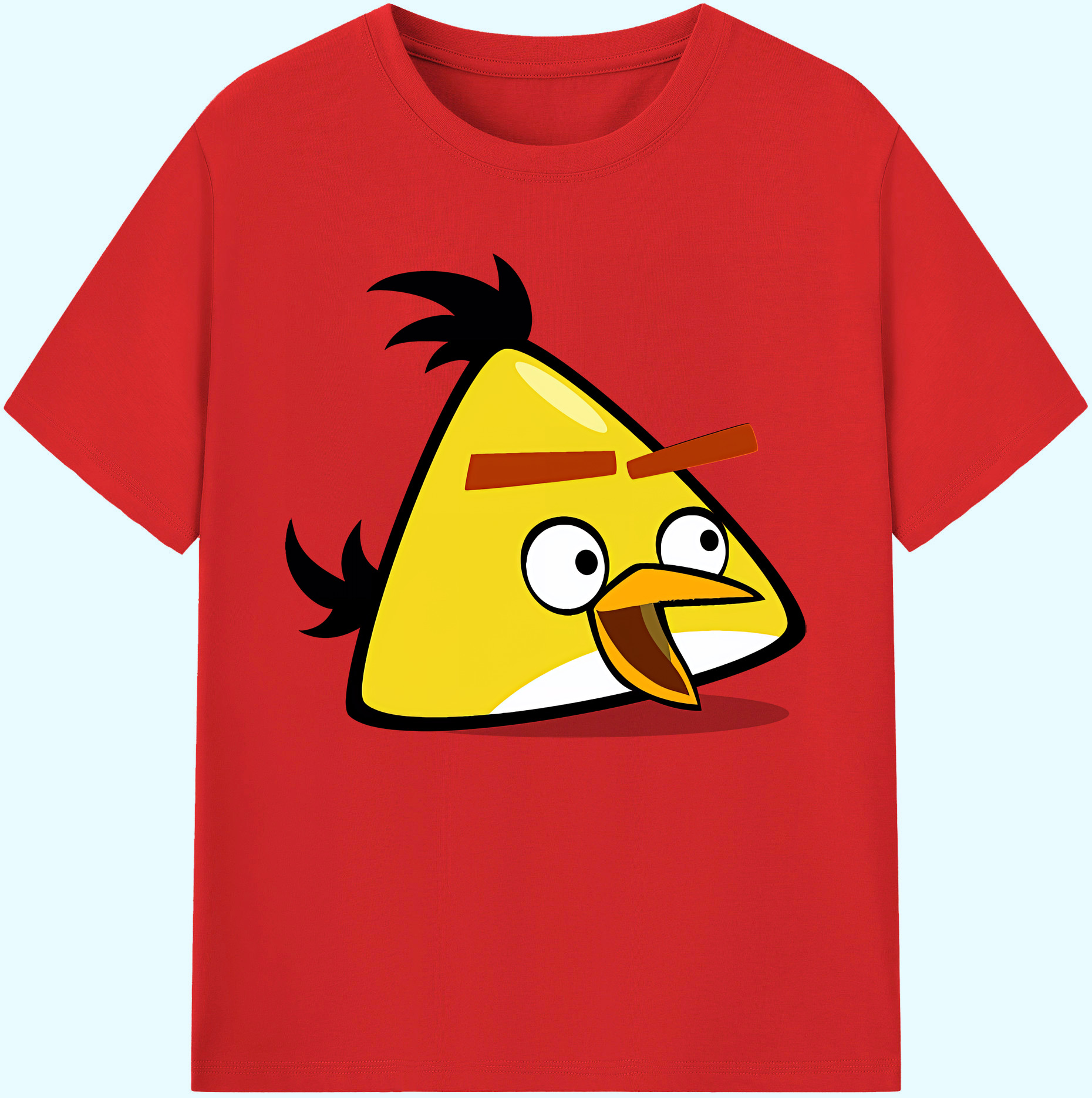 （画像用） Angry Birds アングリーバード 綿100％ メンズ半袖Tシャツ｜肌触りやわらか＆通気性