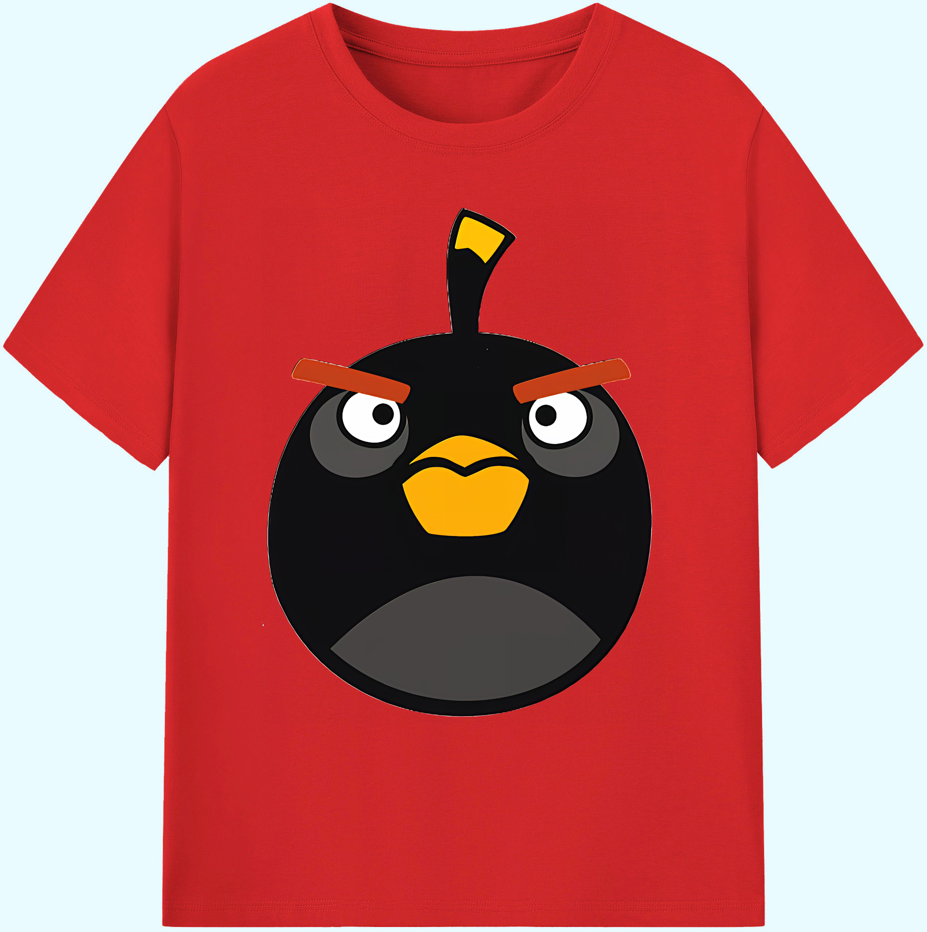 （画像用） Angry Birds アングリーバード 綿100％ メンズ半袖Tシャツ｜肌触りやわらか＆通気性