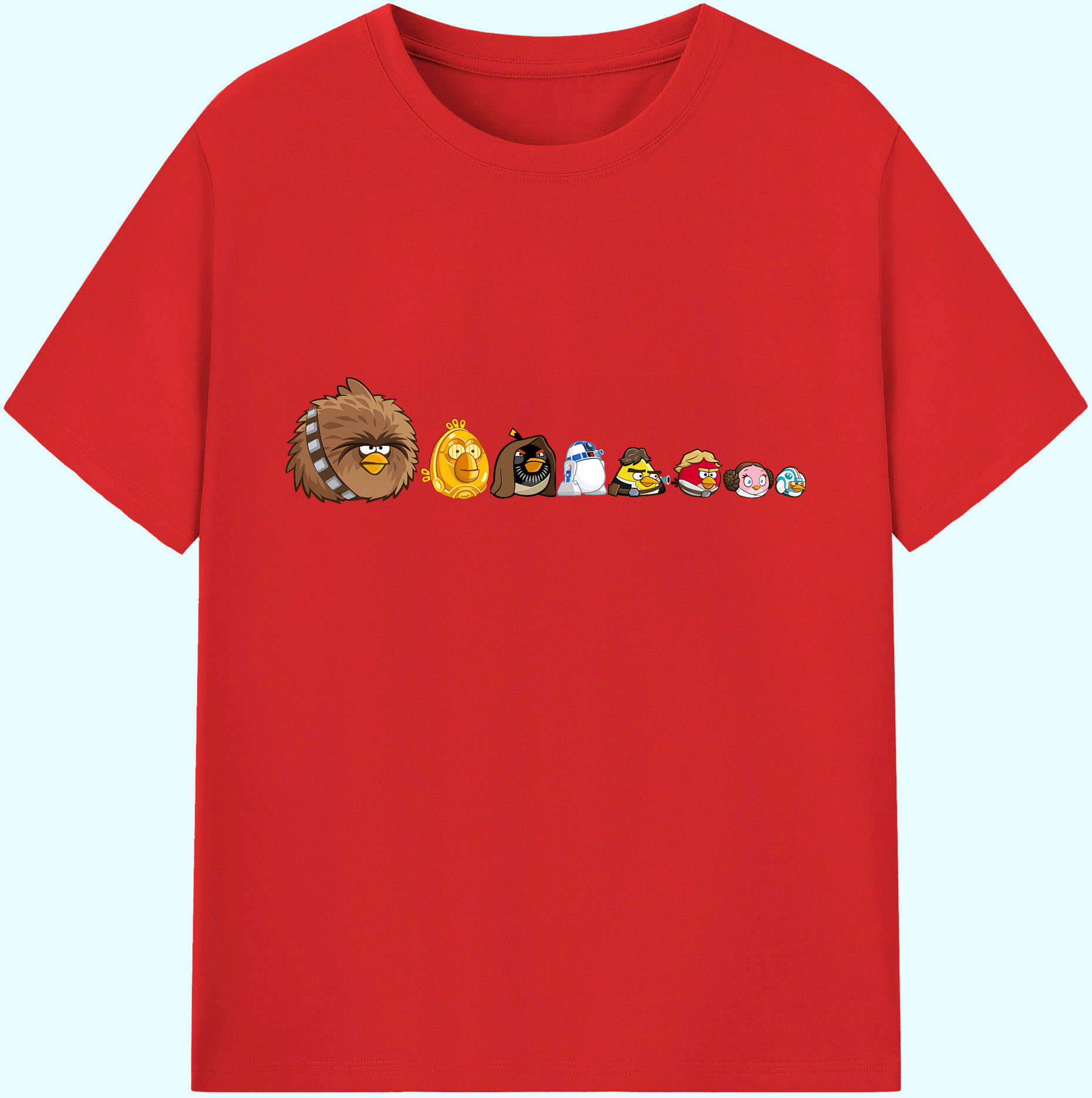 （画像用） Angry Birds アングリーバード 綿100％ メンズ半袖Tシャツ｜肌触りやわらか＆通気性
