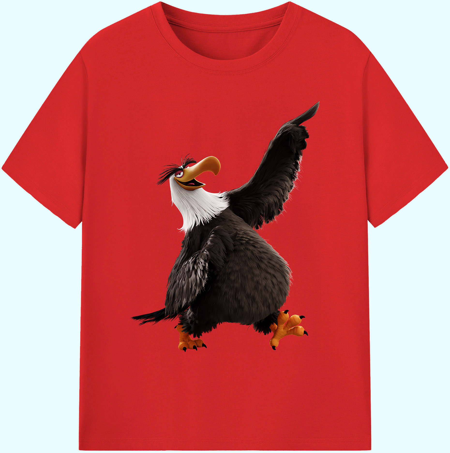 （画像用） Angry Birds アングリーバード 綿100％ メンズ半袖Tシャツ｜肌触りやわらか＆通気性