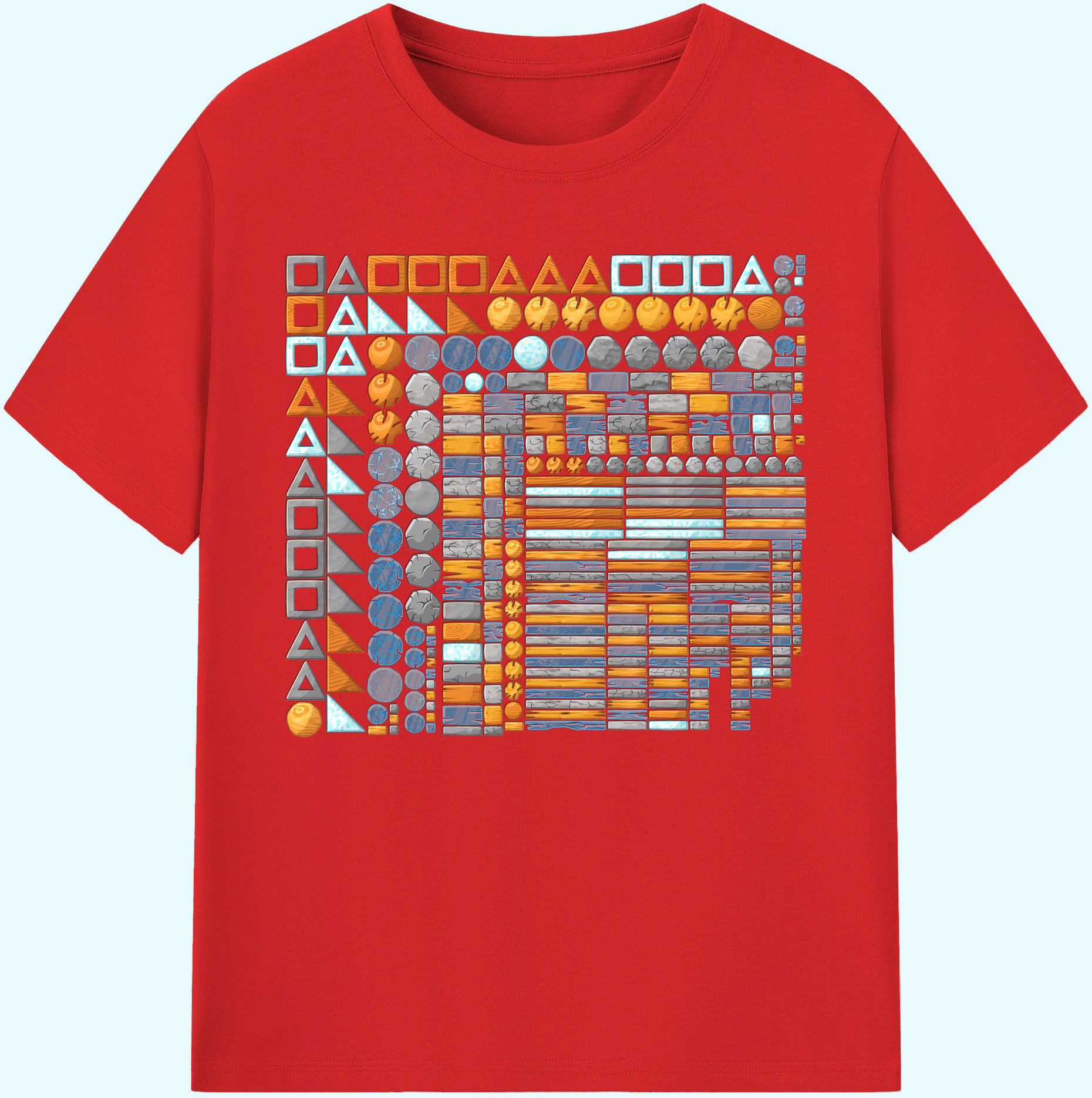 （画像用） Angry Birds アングリーバード 綿100％ メンズ半袖Tシャツ｜肌触りやわらか＆通気性