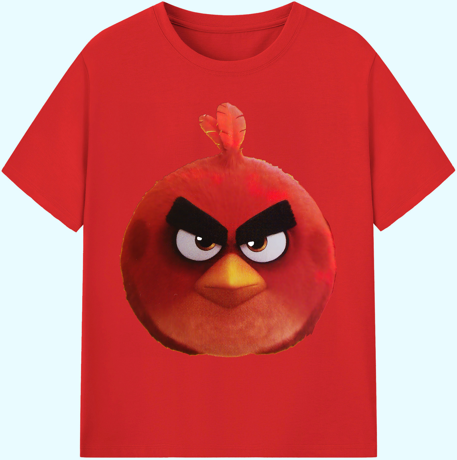 （画像用） Angry Birds アングリーバード 綿100％ メンズ半袖Tシャツ｜肌触りやわらか＆通気性
