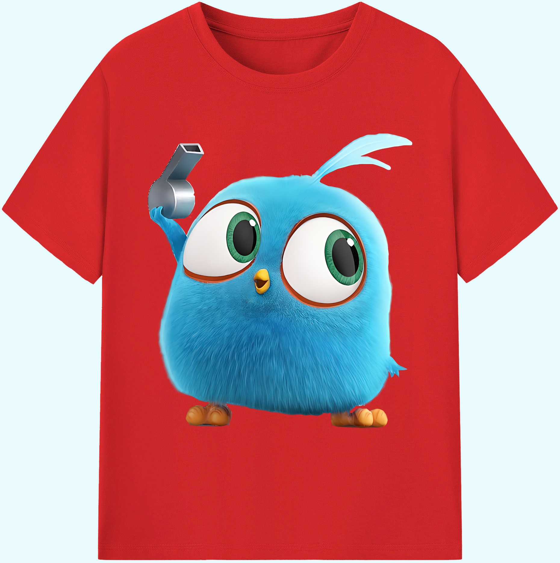 （画像用） Angry Birds アングリーバード 綿100％ メンズ半袖Tシャツ｜肌触りやわらか＆通気性