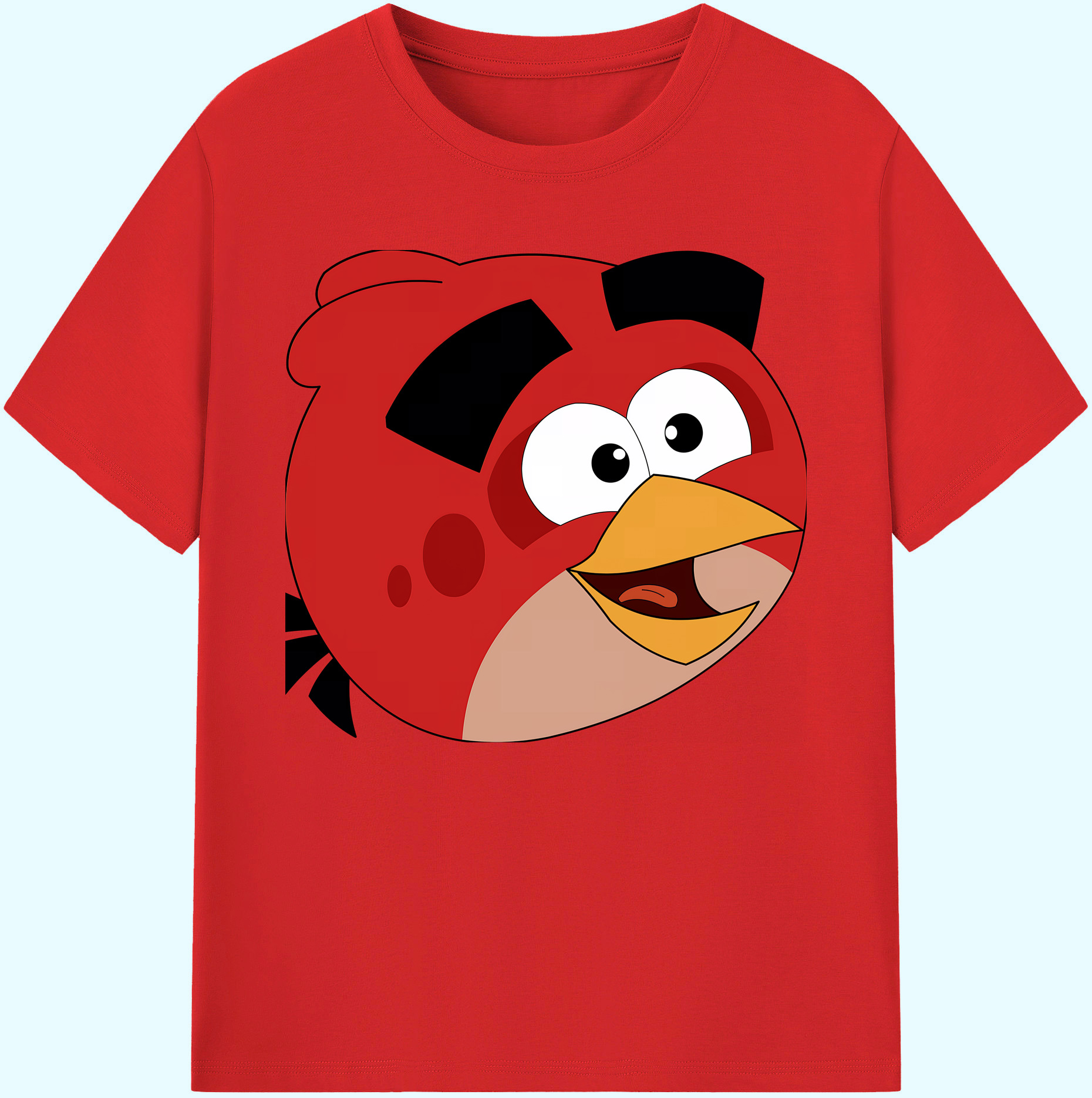 （画像用） Angry Birds アングリーバード 綿100％ メンズ半袖Tシャツ｜肌触りやわらか＆通気性